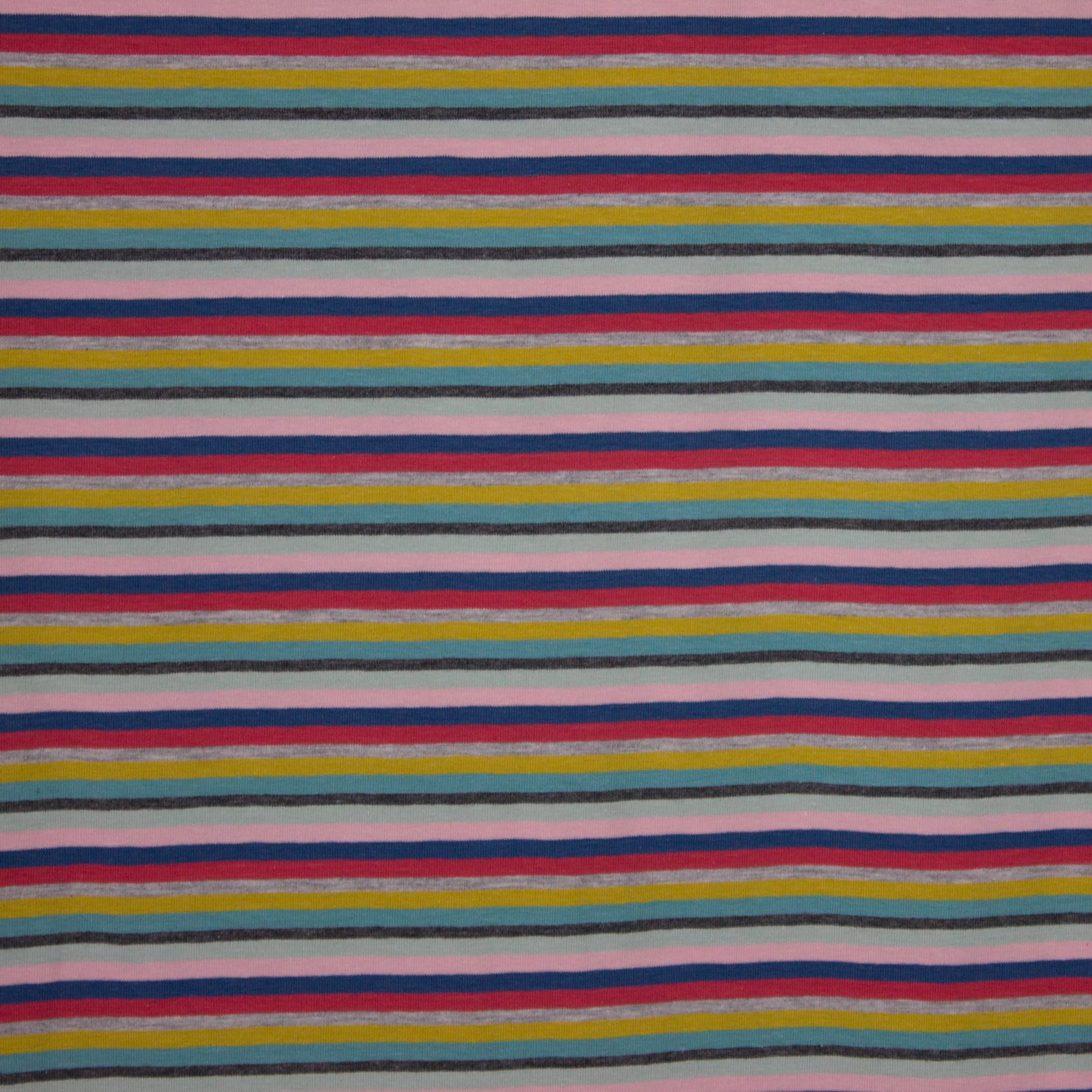 Streepjes tricot multigekleurd