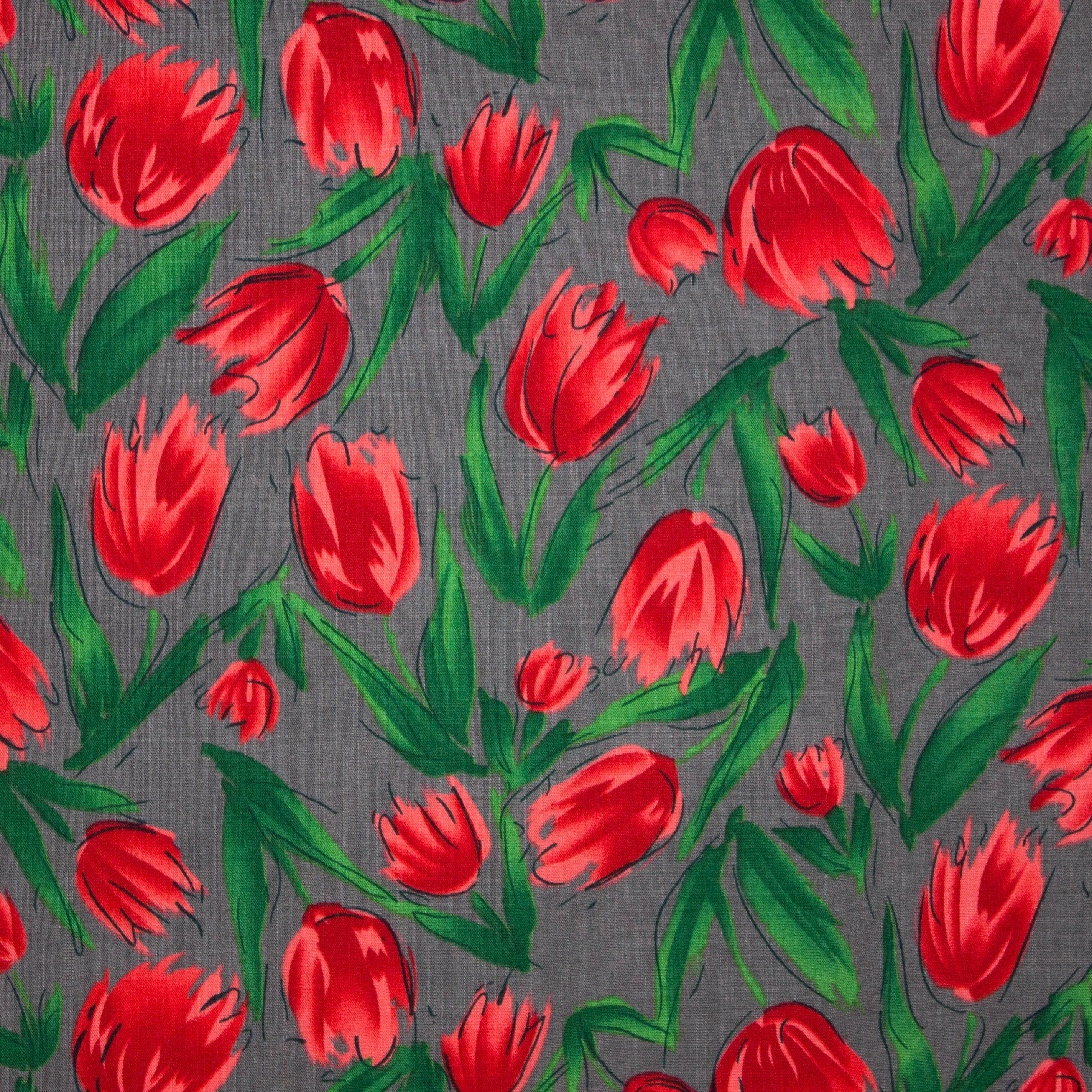Viscose met bloemenprint van My Image