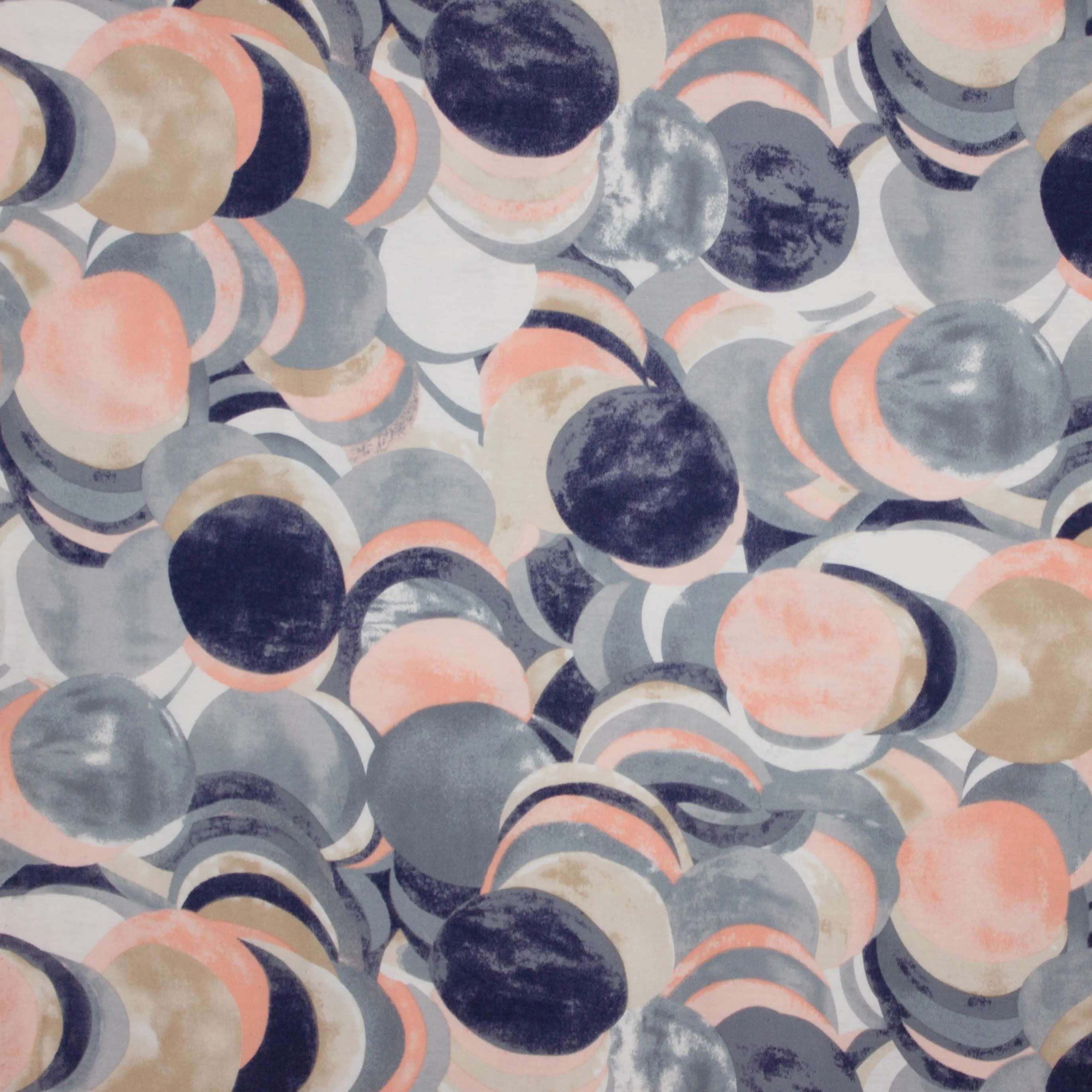 Viscose mengeling met abstract bollen motief uit 'My Image Special lente/zomer 2019'