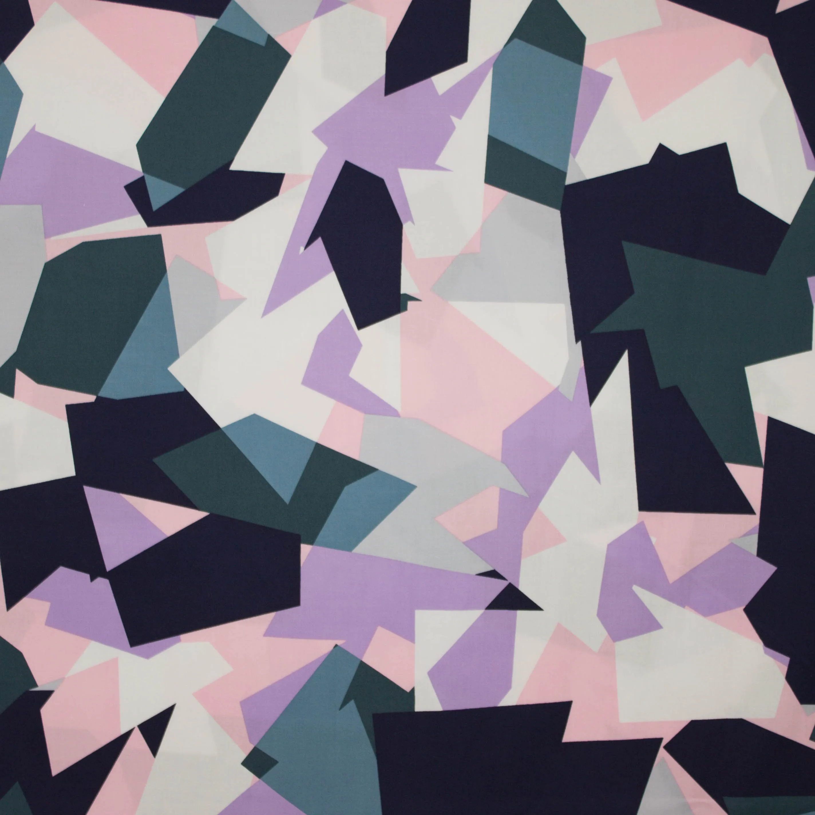 Katoen met geometrische print van Milliblu's