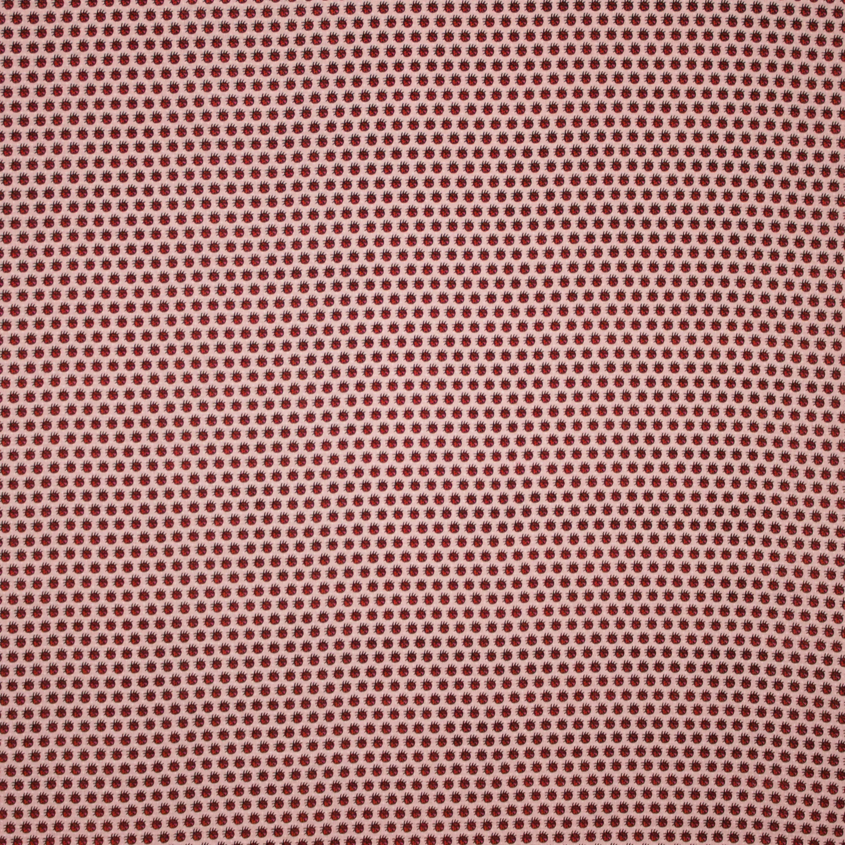 Viscose lichtroze bedrukt van Milliblu's