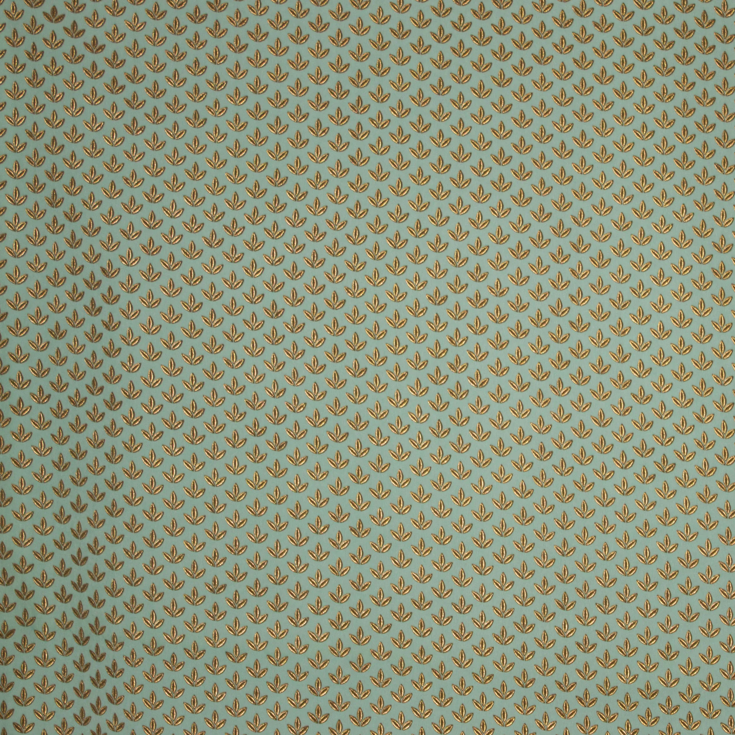 Muntkleurige polyester met gouden blaadjes