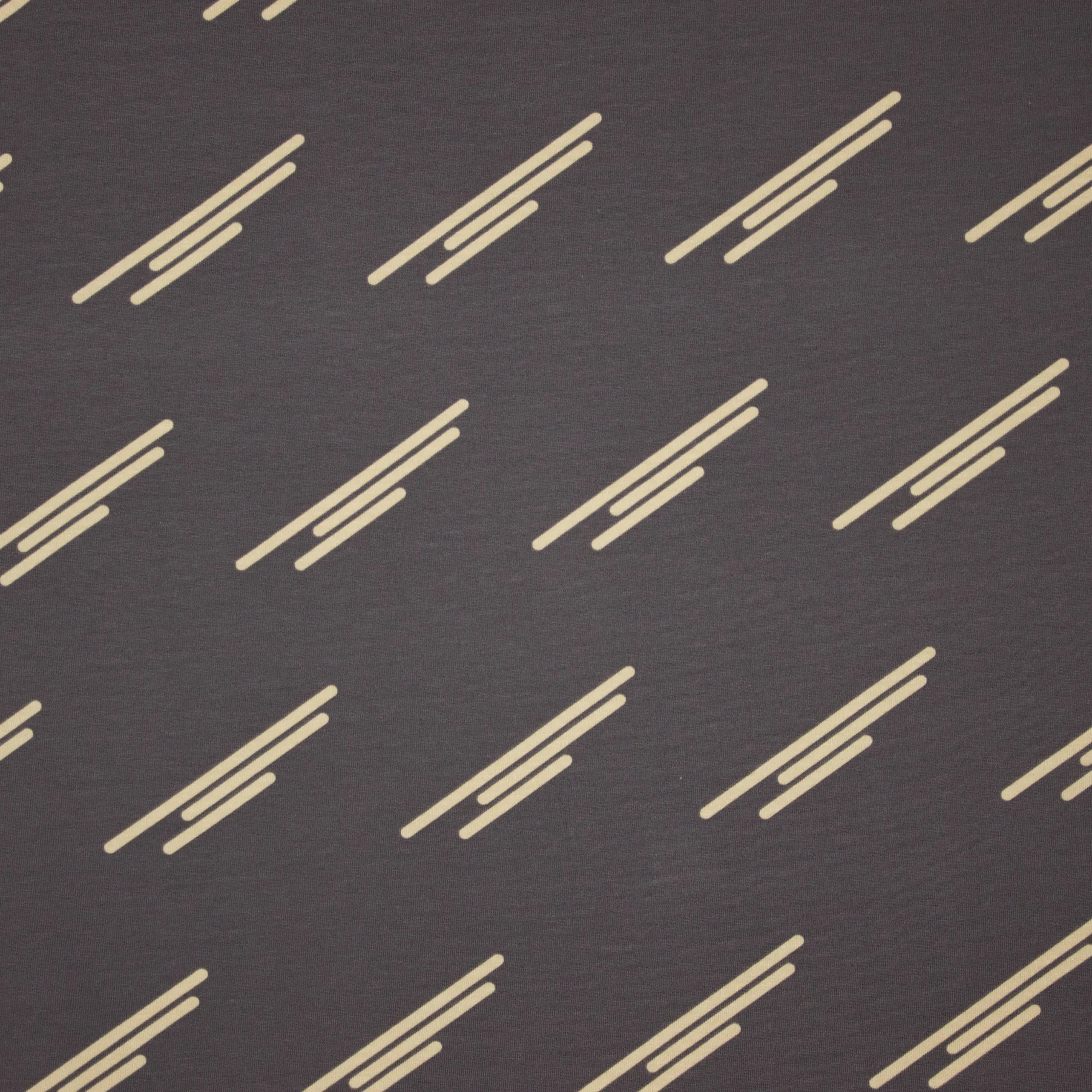 French Terry  in taupe met streepmotief van About Blue
