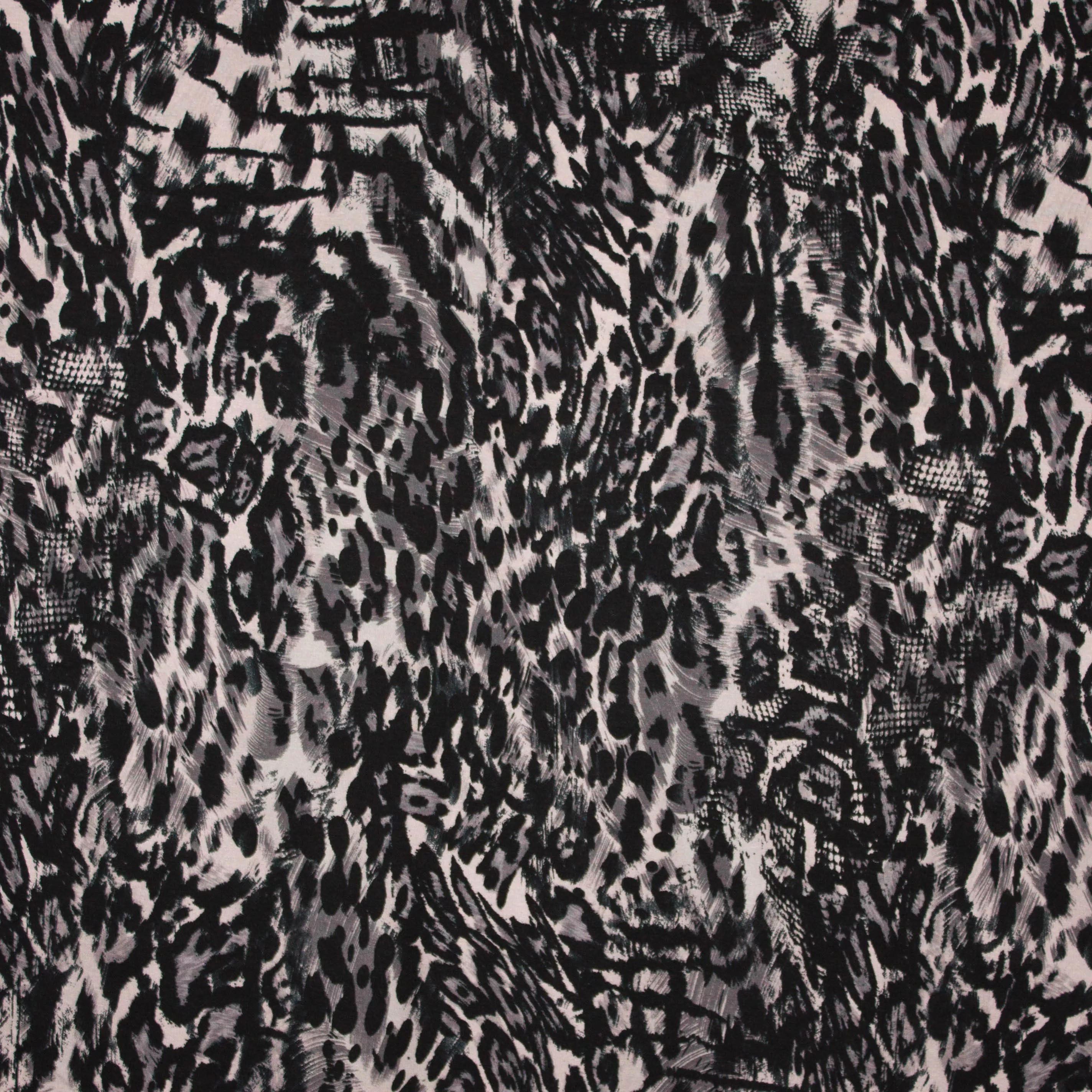 Viscose tricot met luipaardvlekken