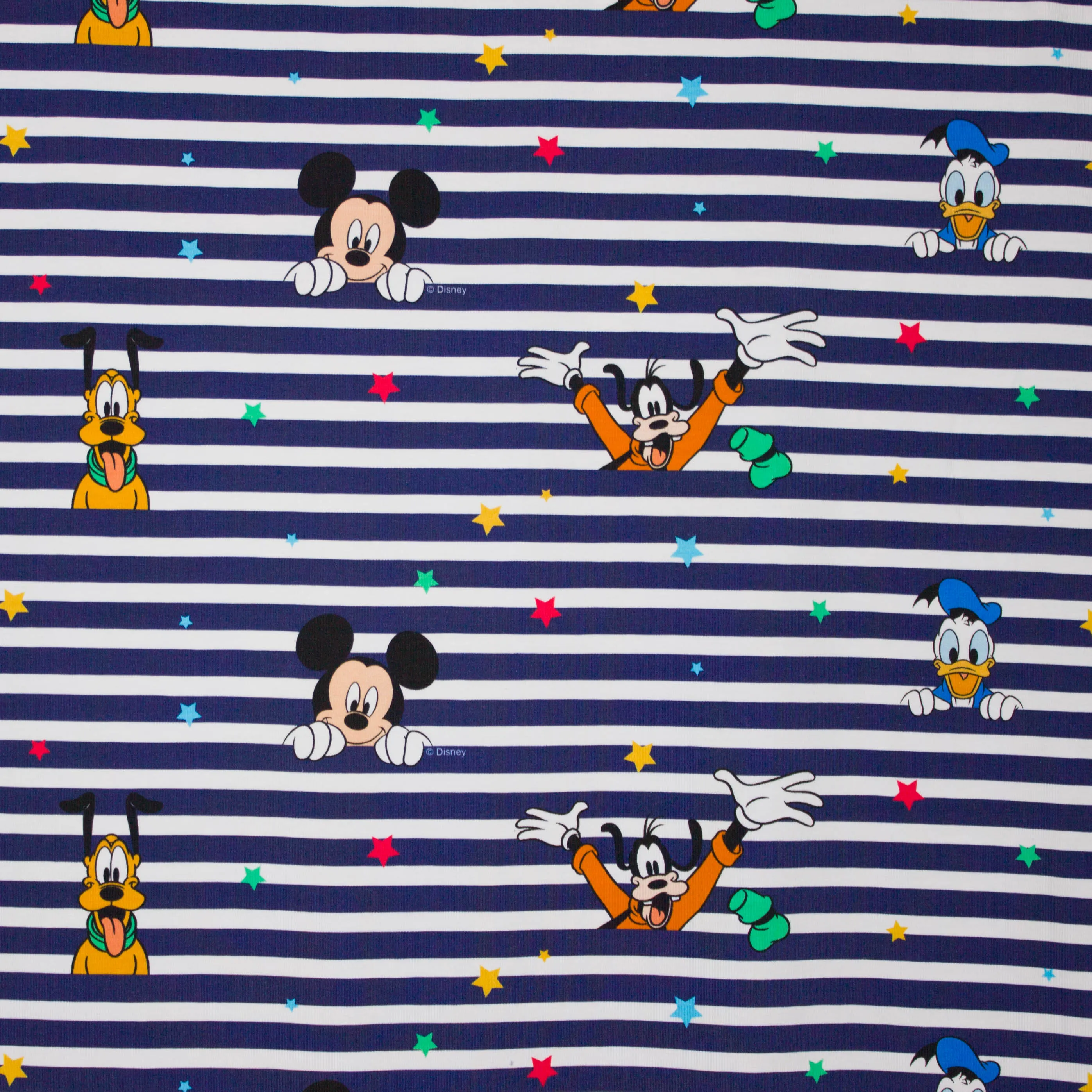 Gestreepte tricot met Disney figuren