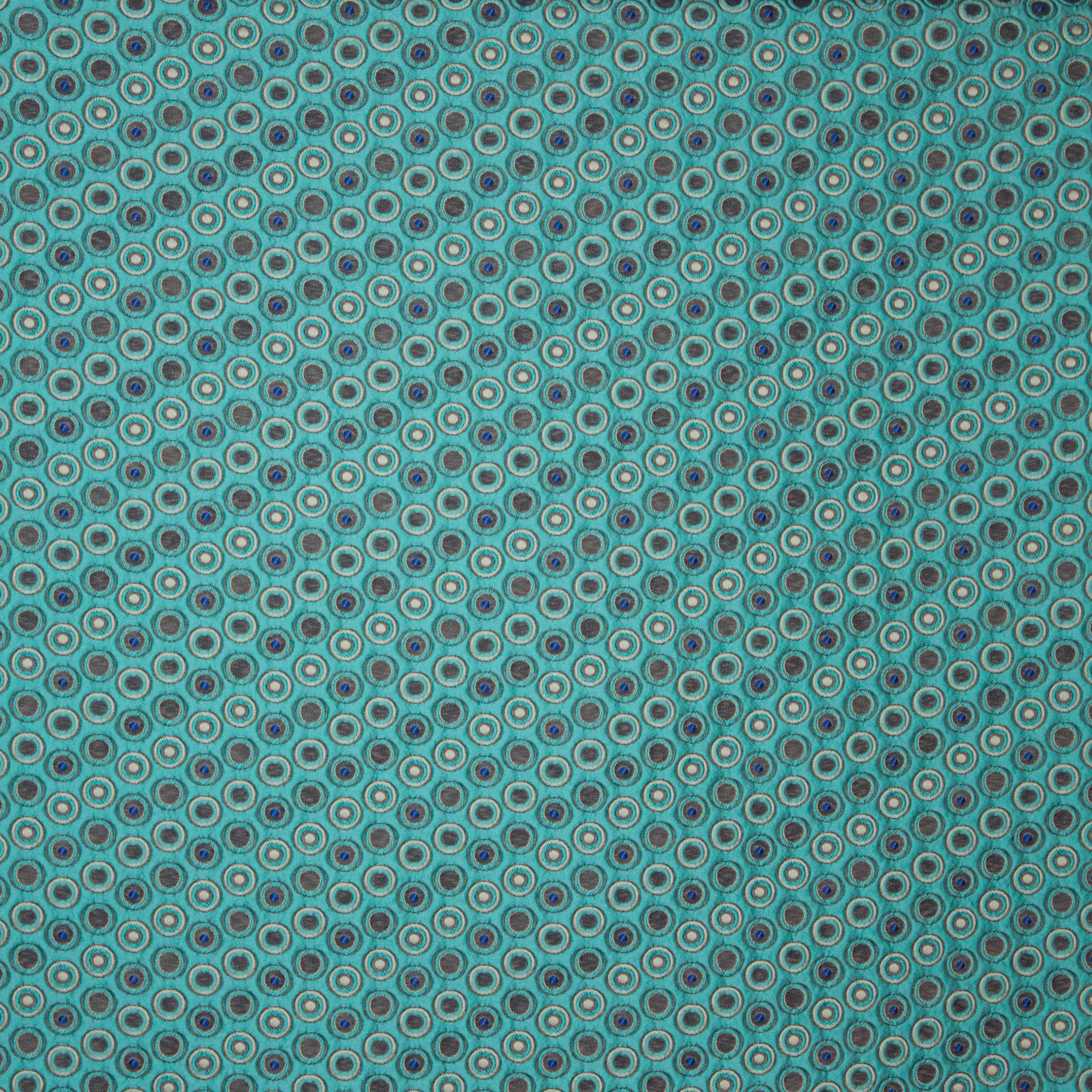 Jacquard turquoise bollen motief