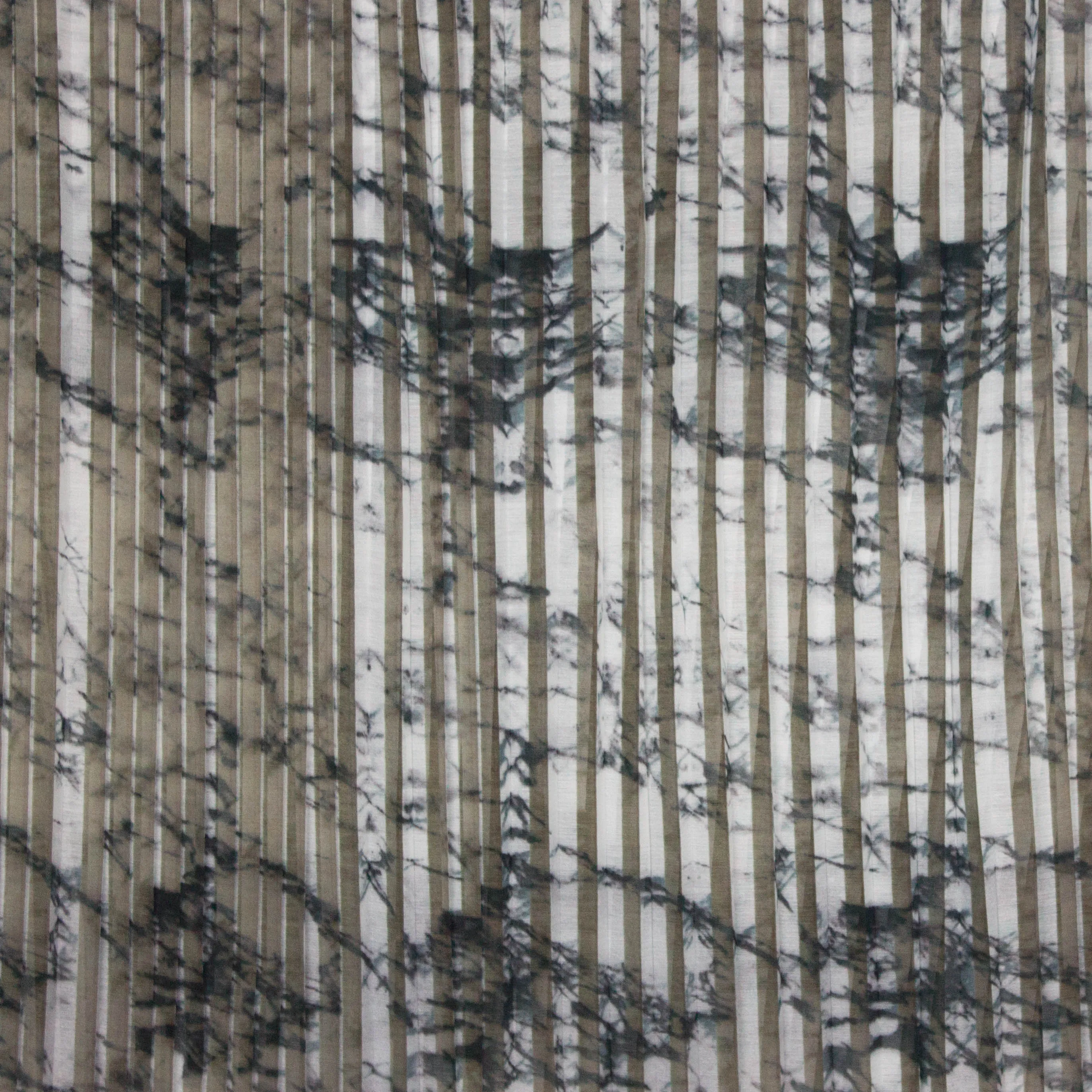 Plissé kaki marmer print