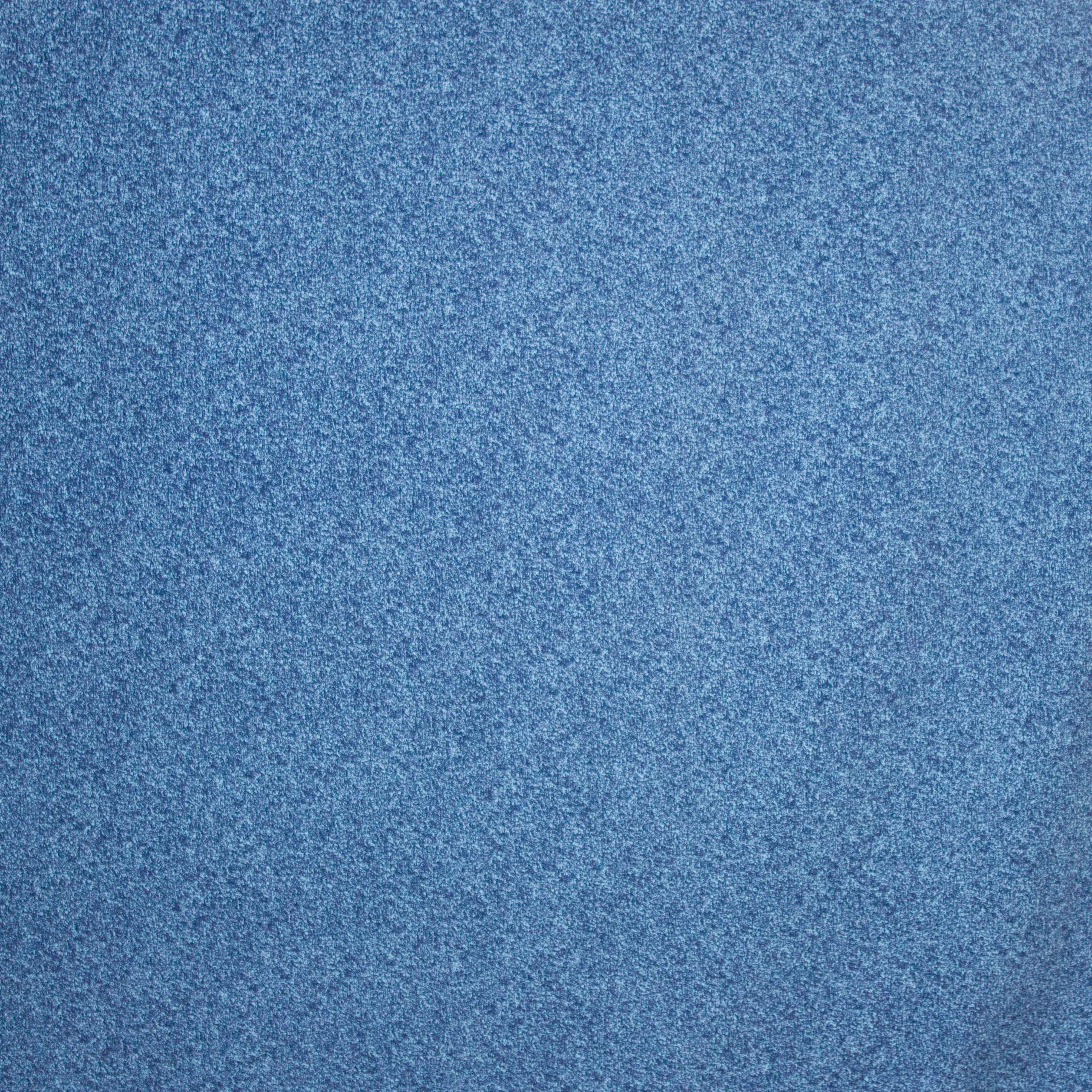 Blauwe en zwart gestipte sweaterstof