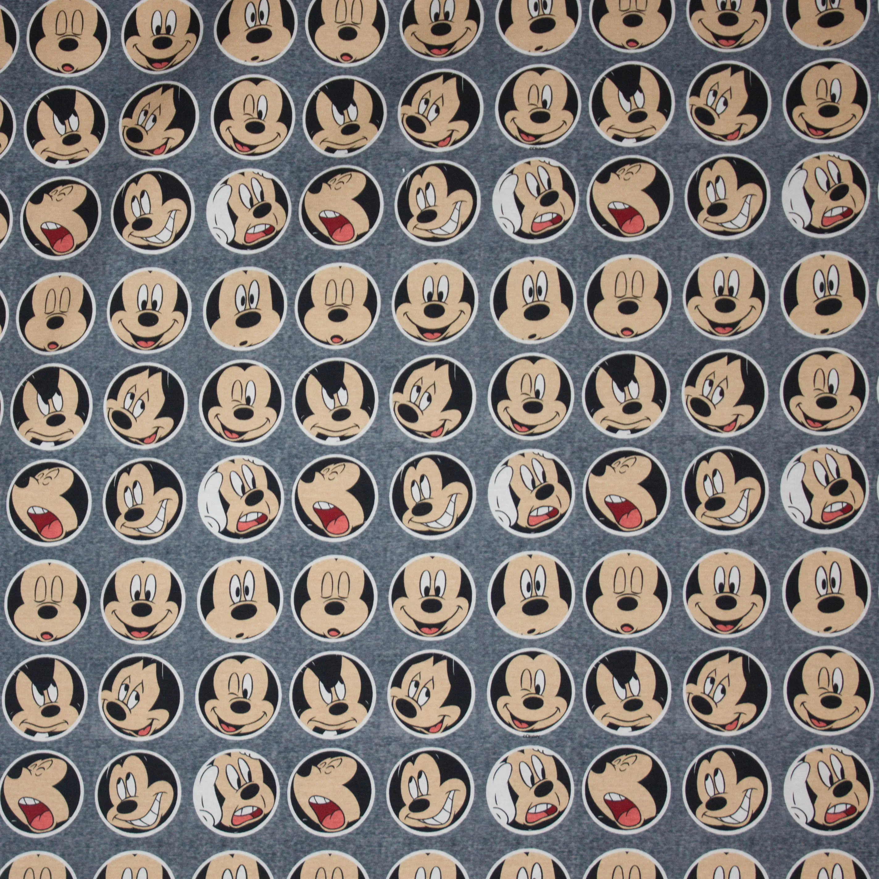 Tricot jeansblauw licentie Disney Mickey Mouse