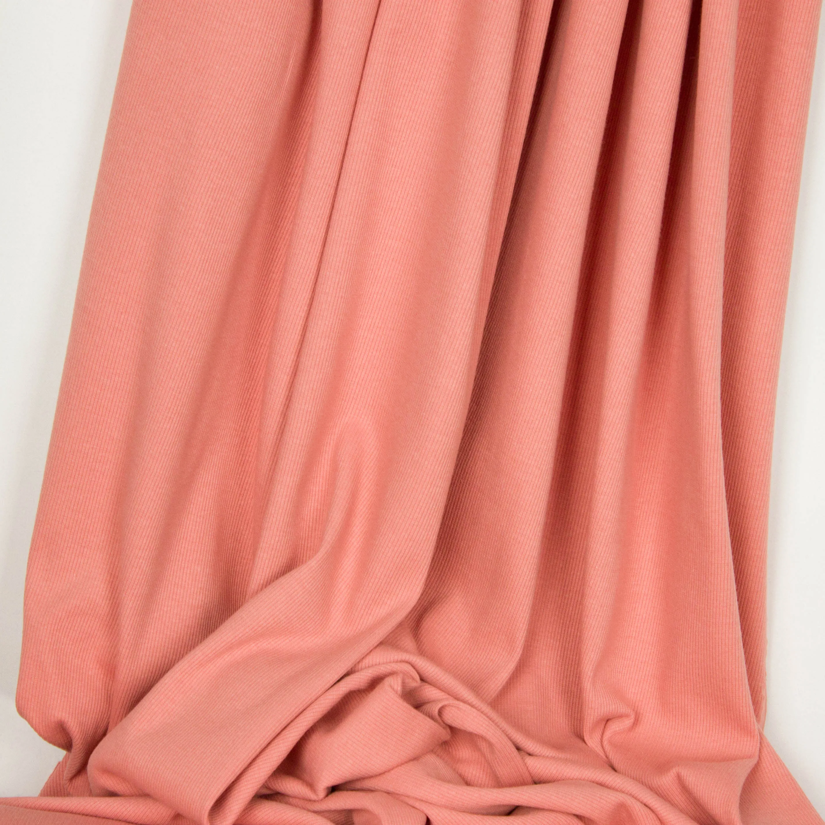 Roze geribde boordstof "Cameo Brownish Pink" van See You At Six