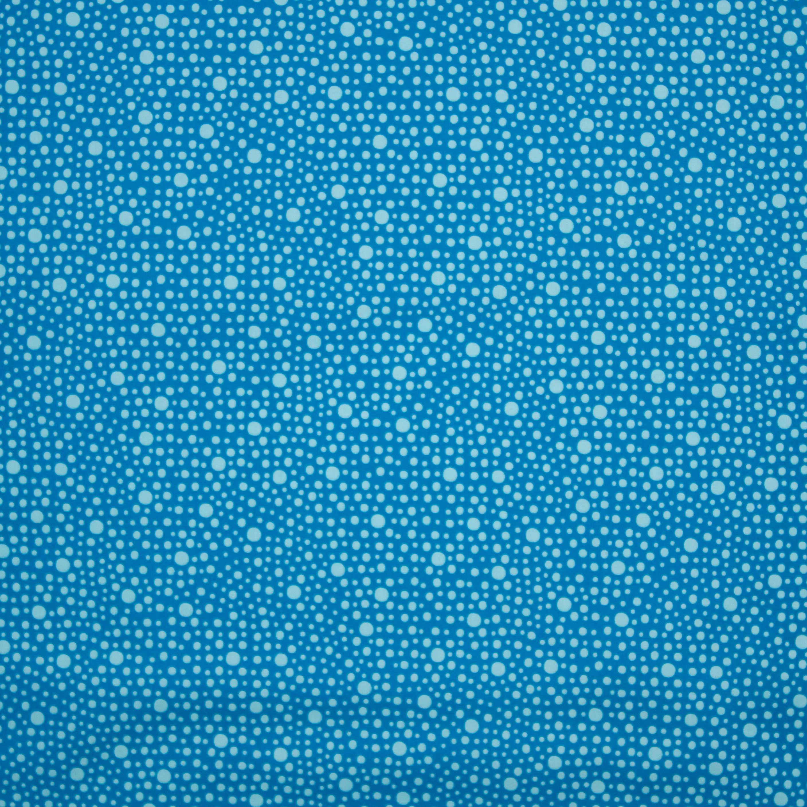 Blauwe katoen met bolletjesmotief