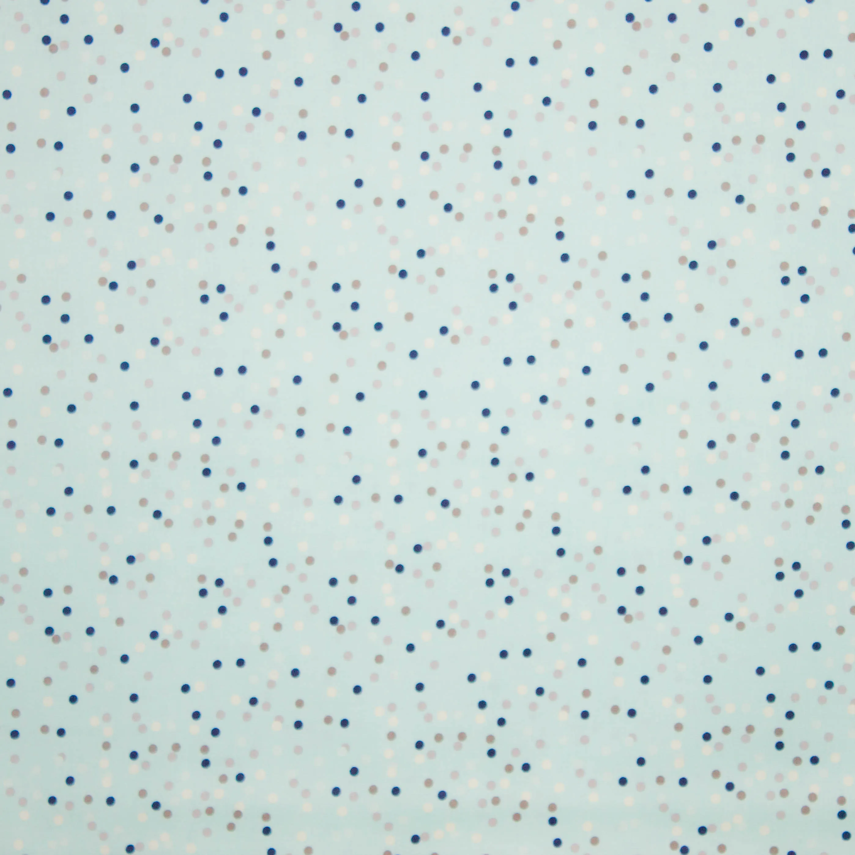 Licht blauwe katoen met bolletjesmotief