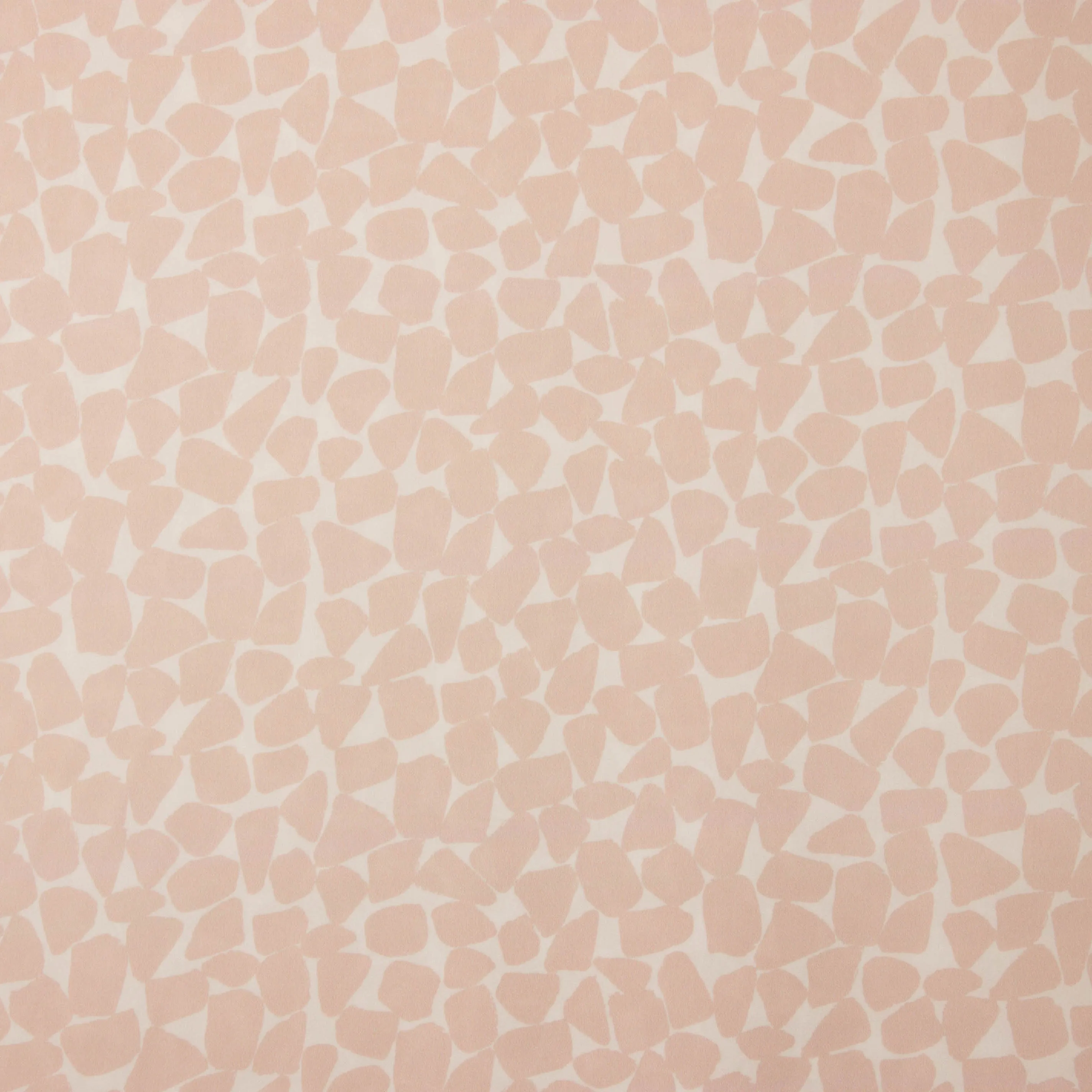Witte satijn 'Paris' met blush/huidskleurige gekleurde print