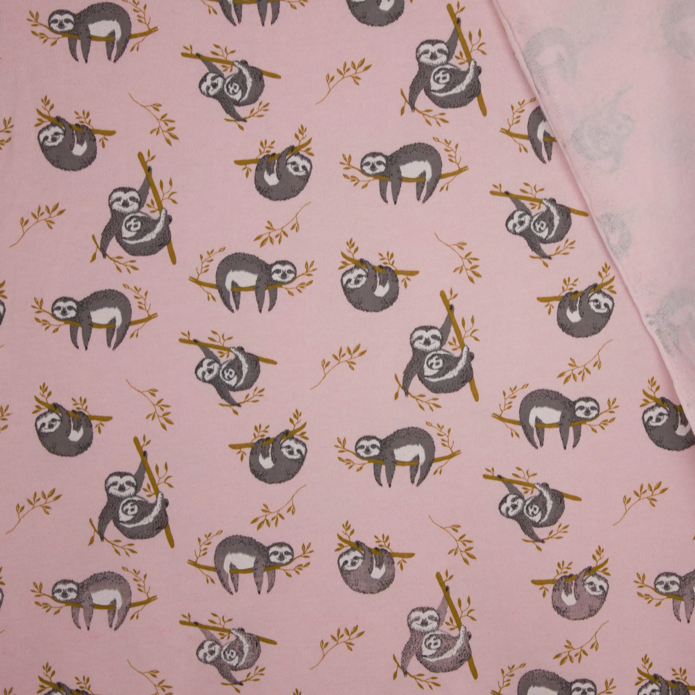 Sweater roze POPPY luiaard print