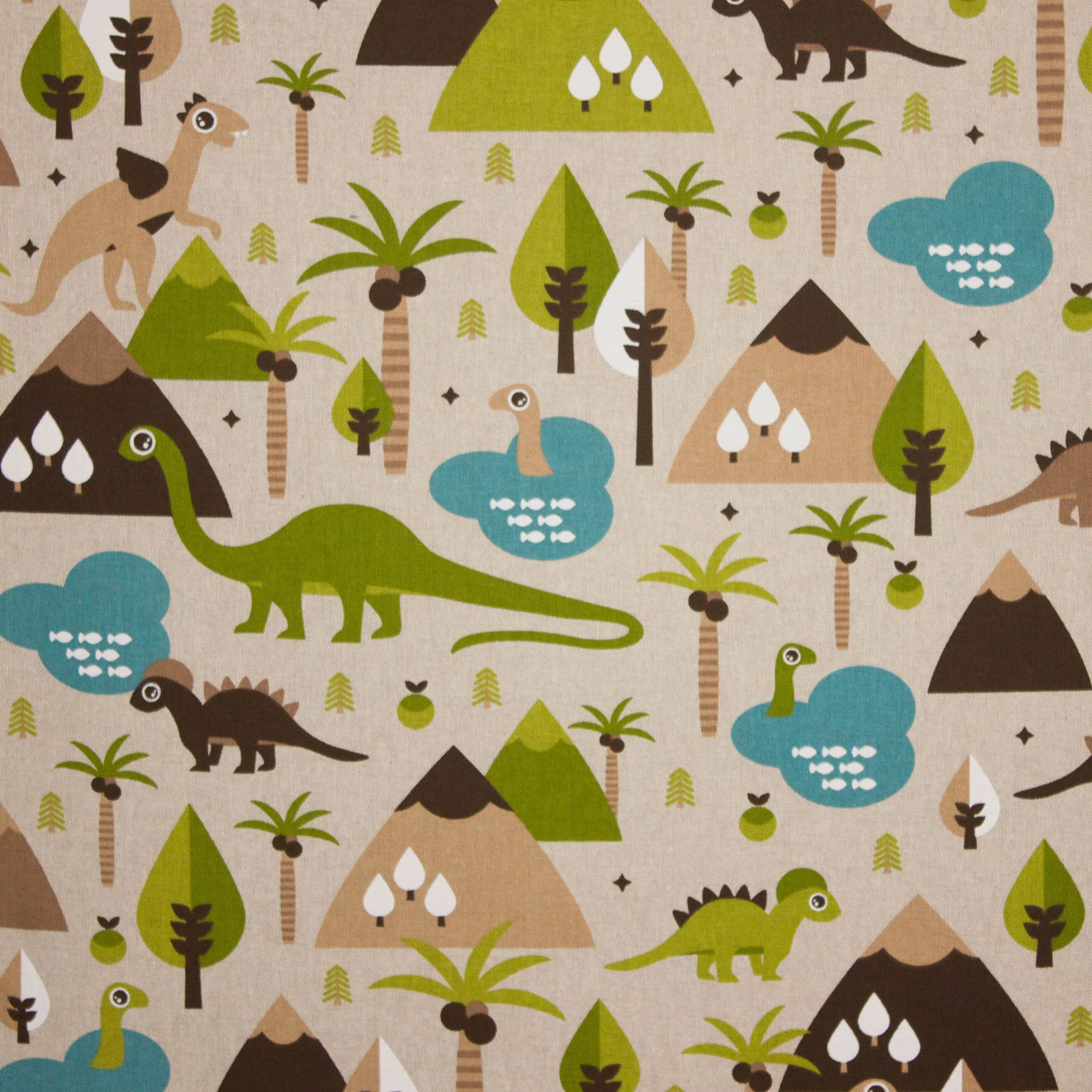 Canvas met dino motief