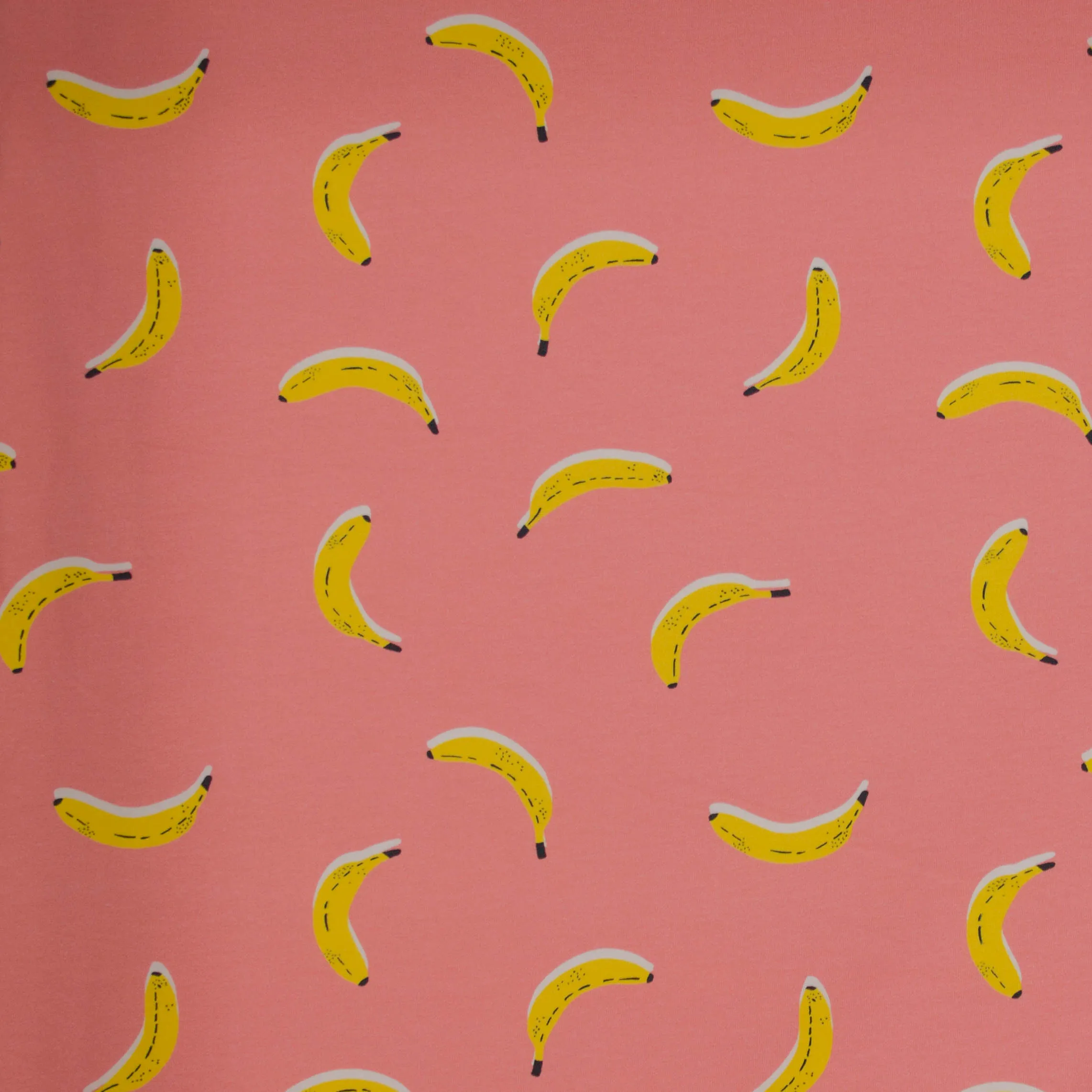 Zalmroze kindertricot met bananen