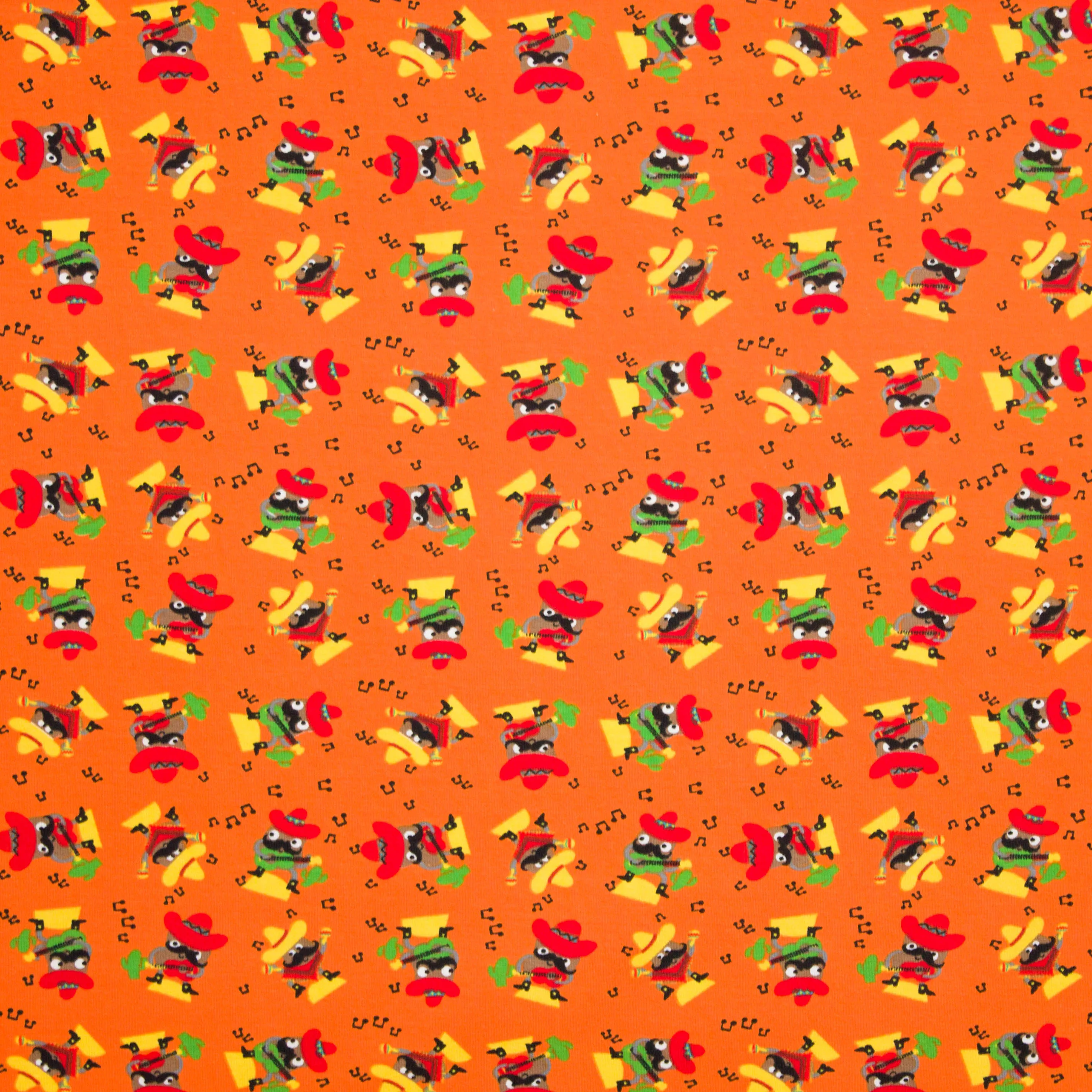 Katoen tricot Mexicaans motief