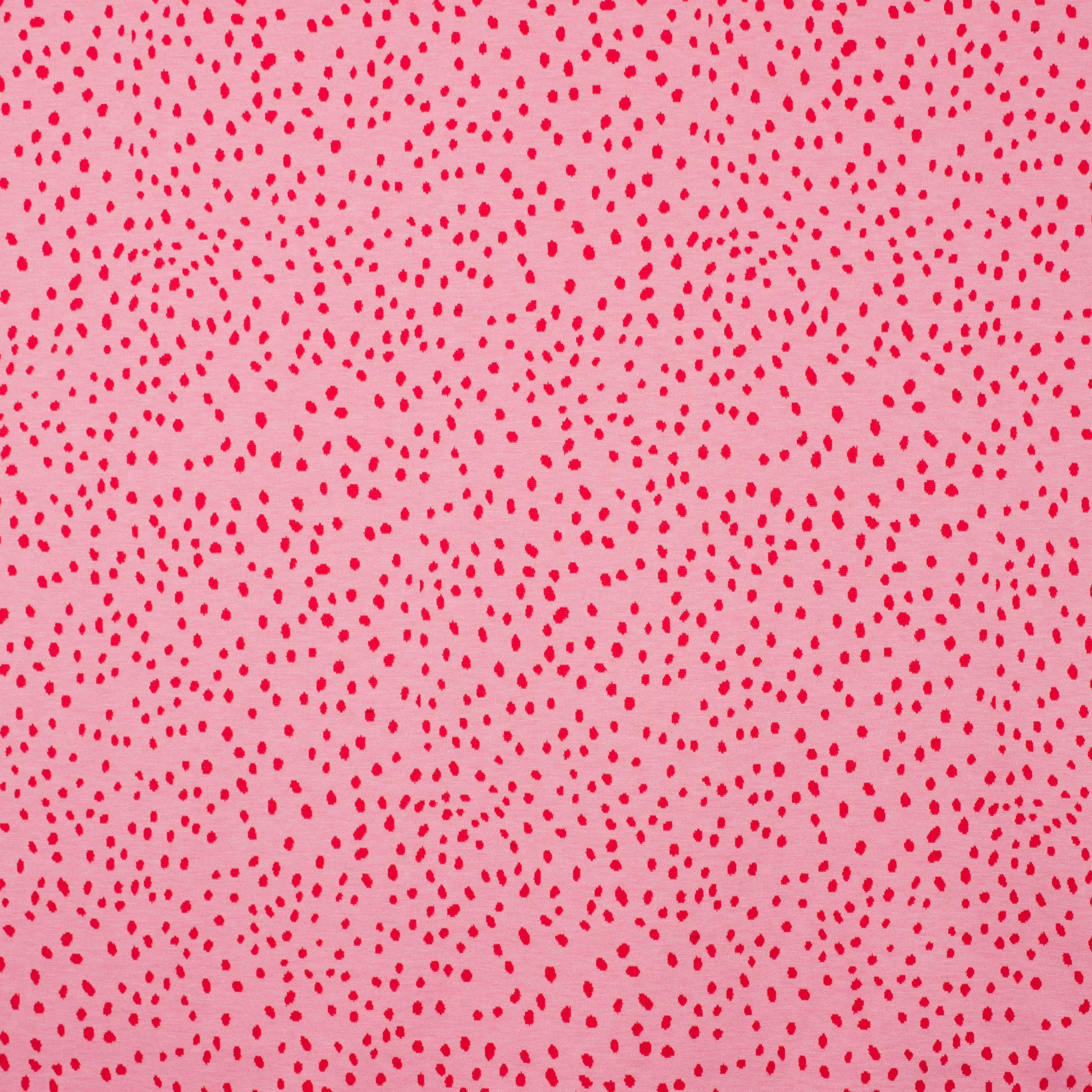Roze jaquard jersey Little Darling