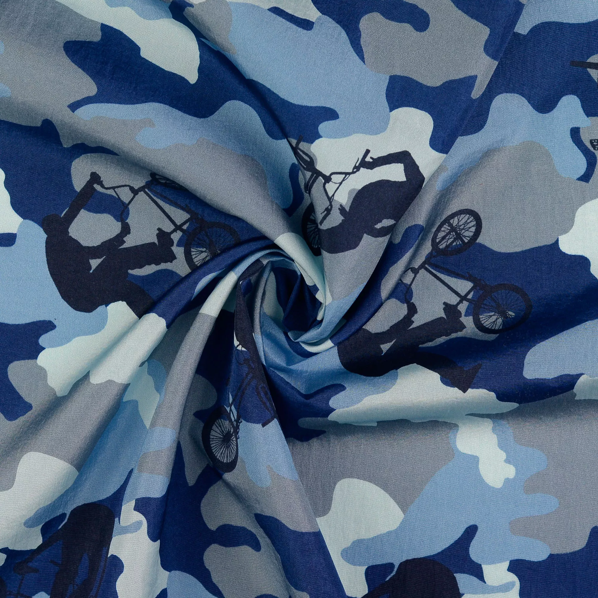 Blauwe gevlekte nylon van Little Darling