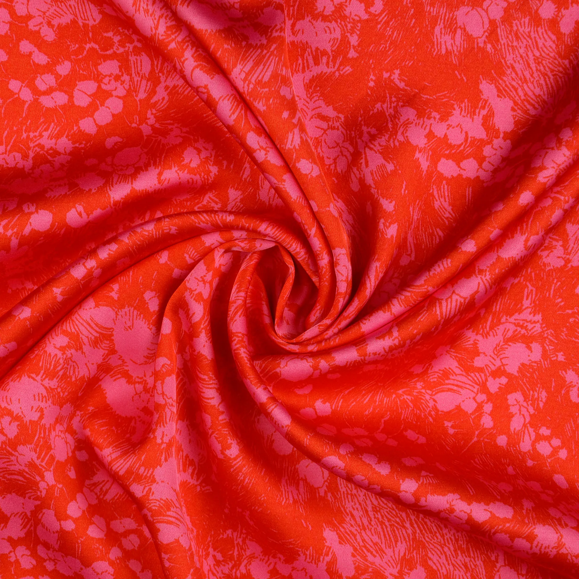 Rode gesatineerde viscose van Milliblu's