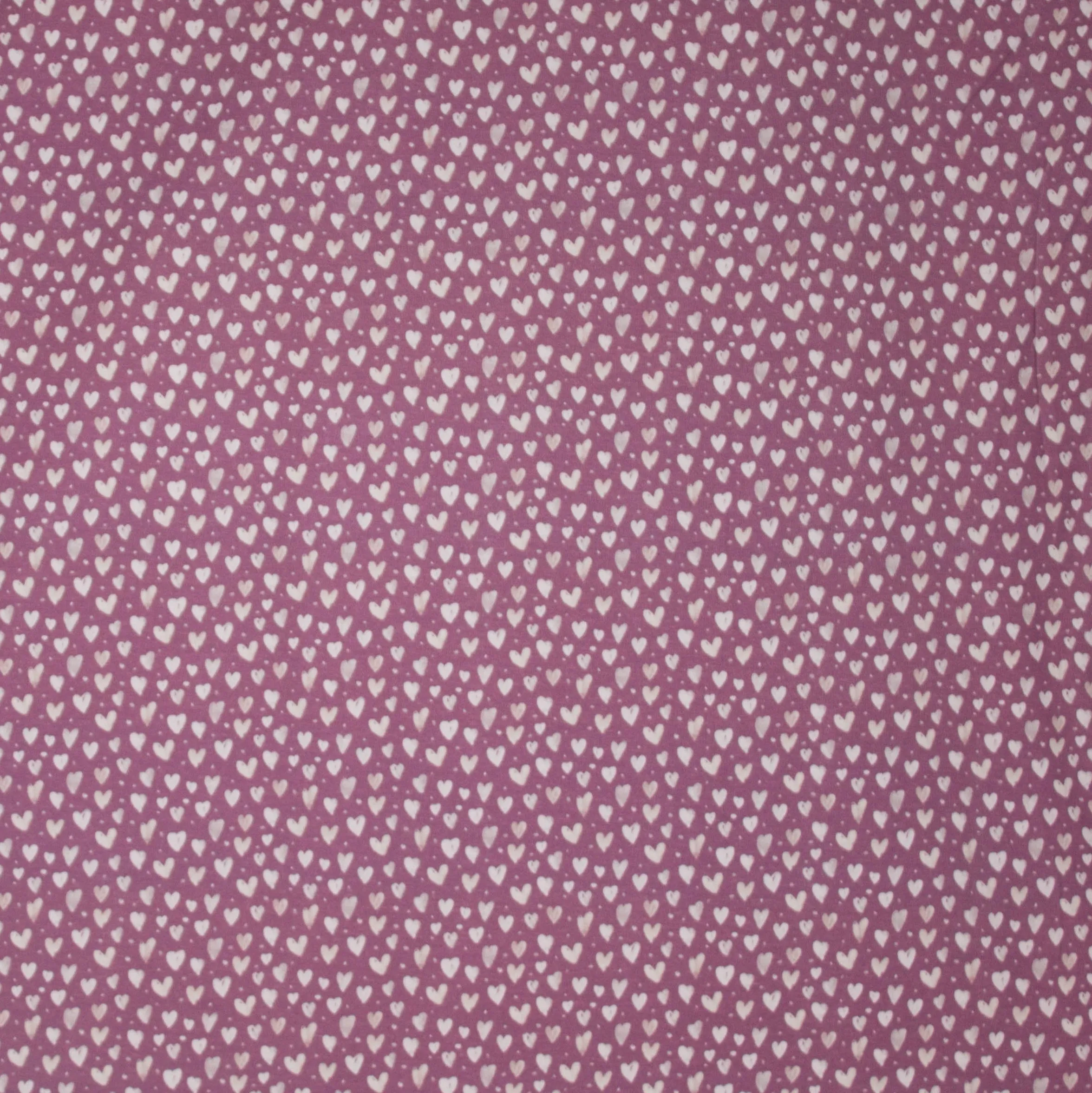 Tricot roze hartjes motief
