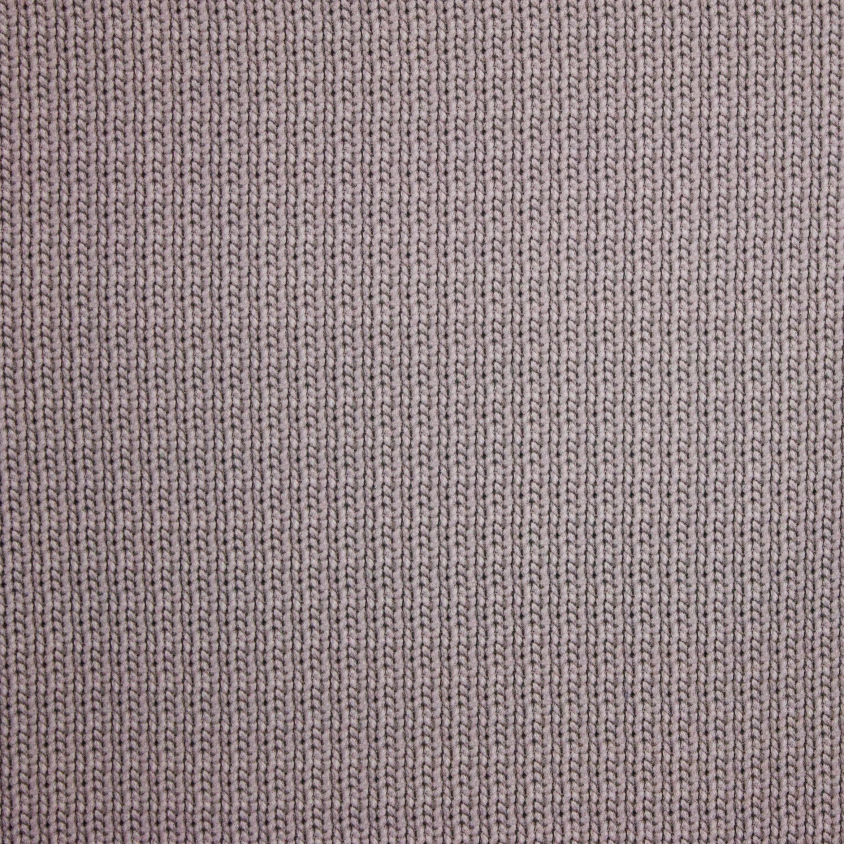 French terry taupe kabel motief