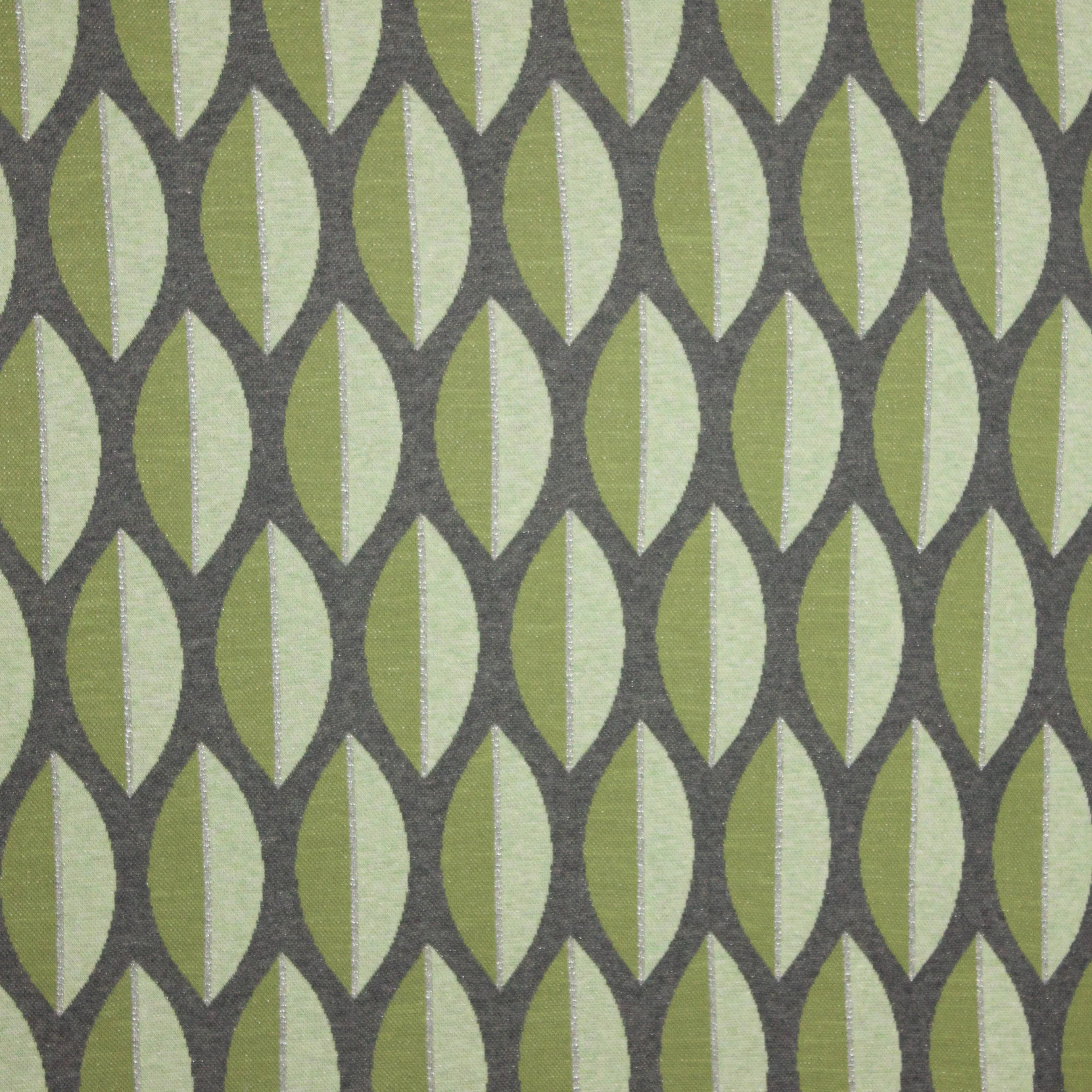 Structuurtricot blad motief met glinsterdraad