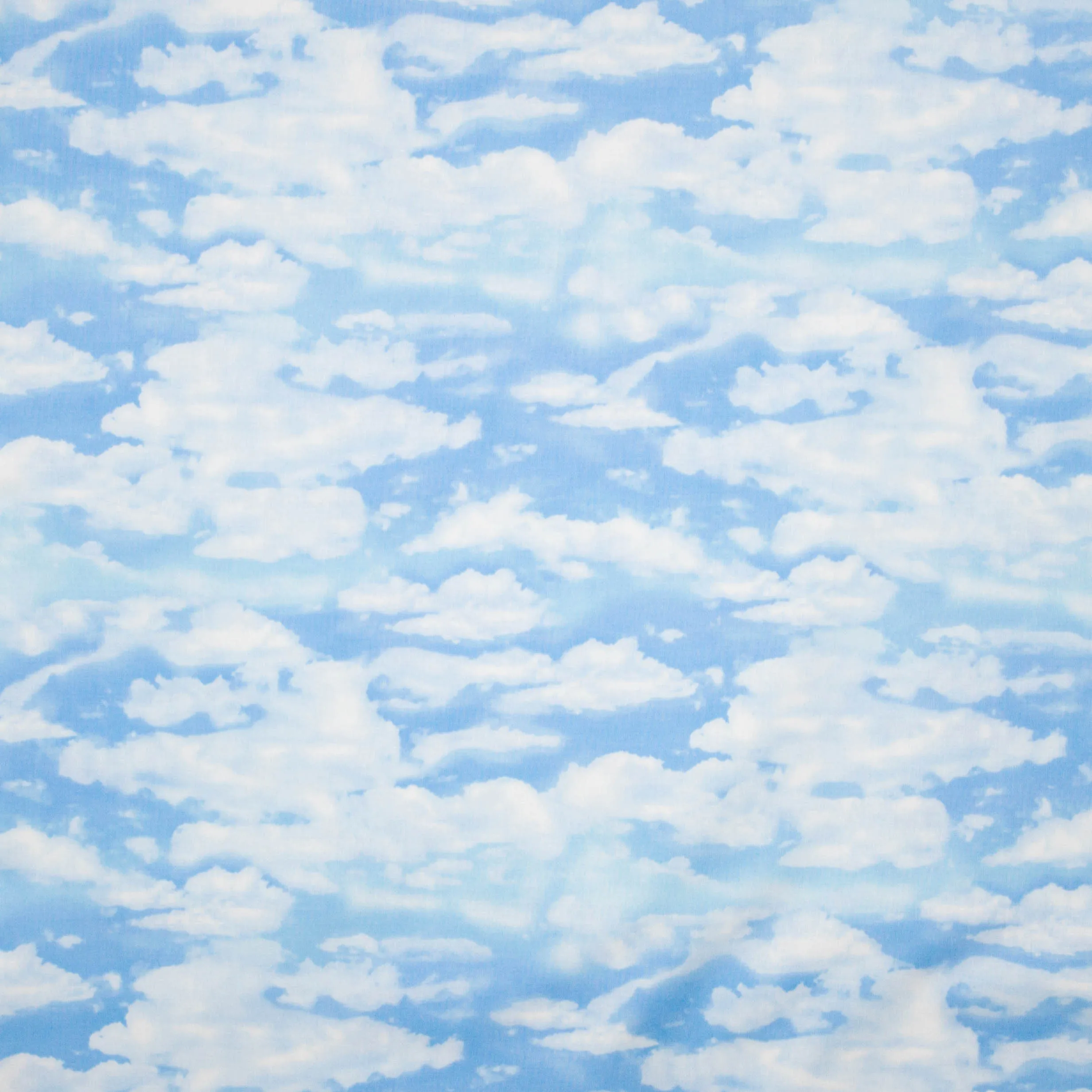 Landschap quilt blauwe wolkenlucht