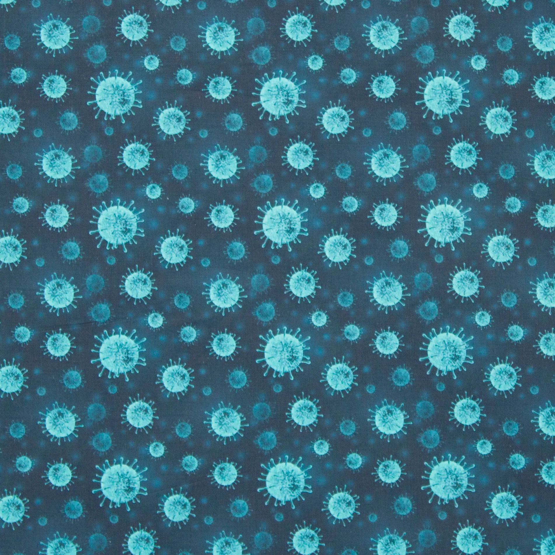 Blauwe katoen coronavirus COVID-19