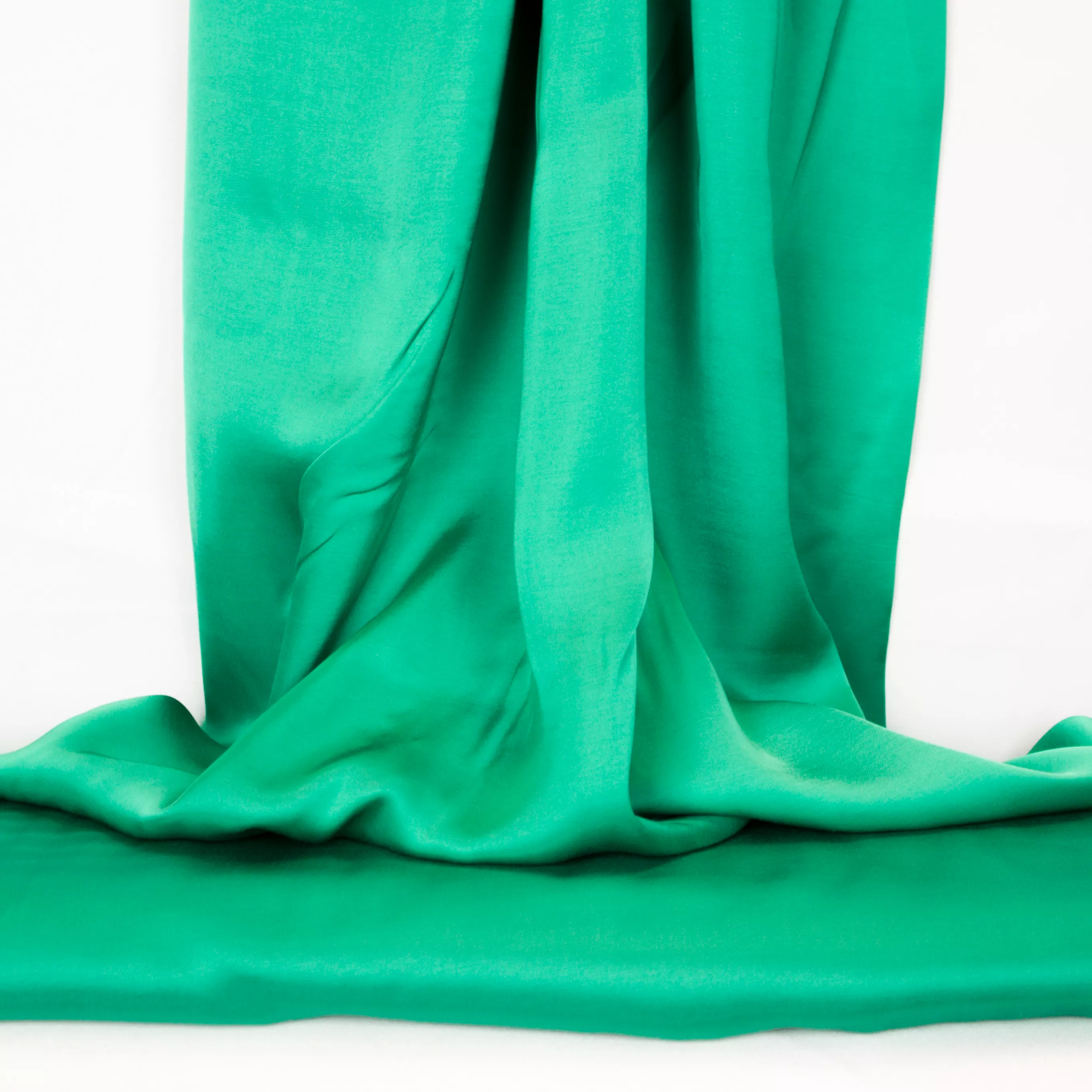 Groene viscose satijn
