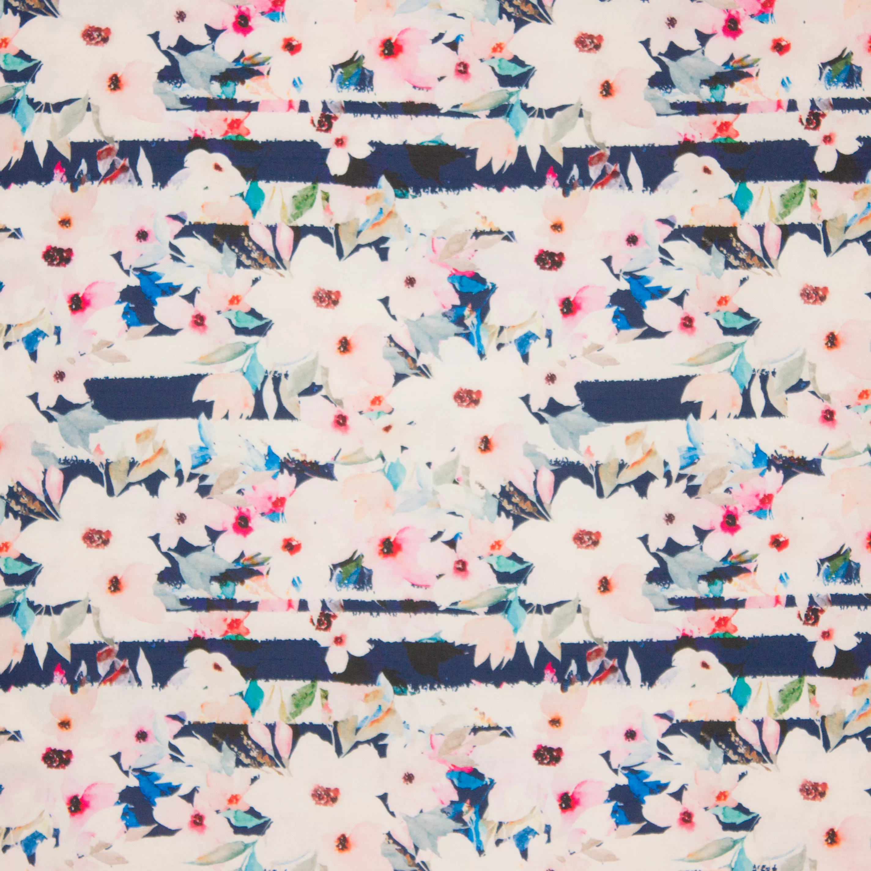 Gesatineerde polyester met bloemen