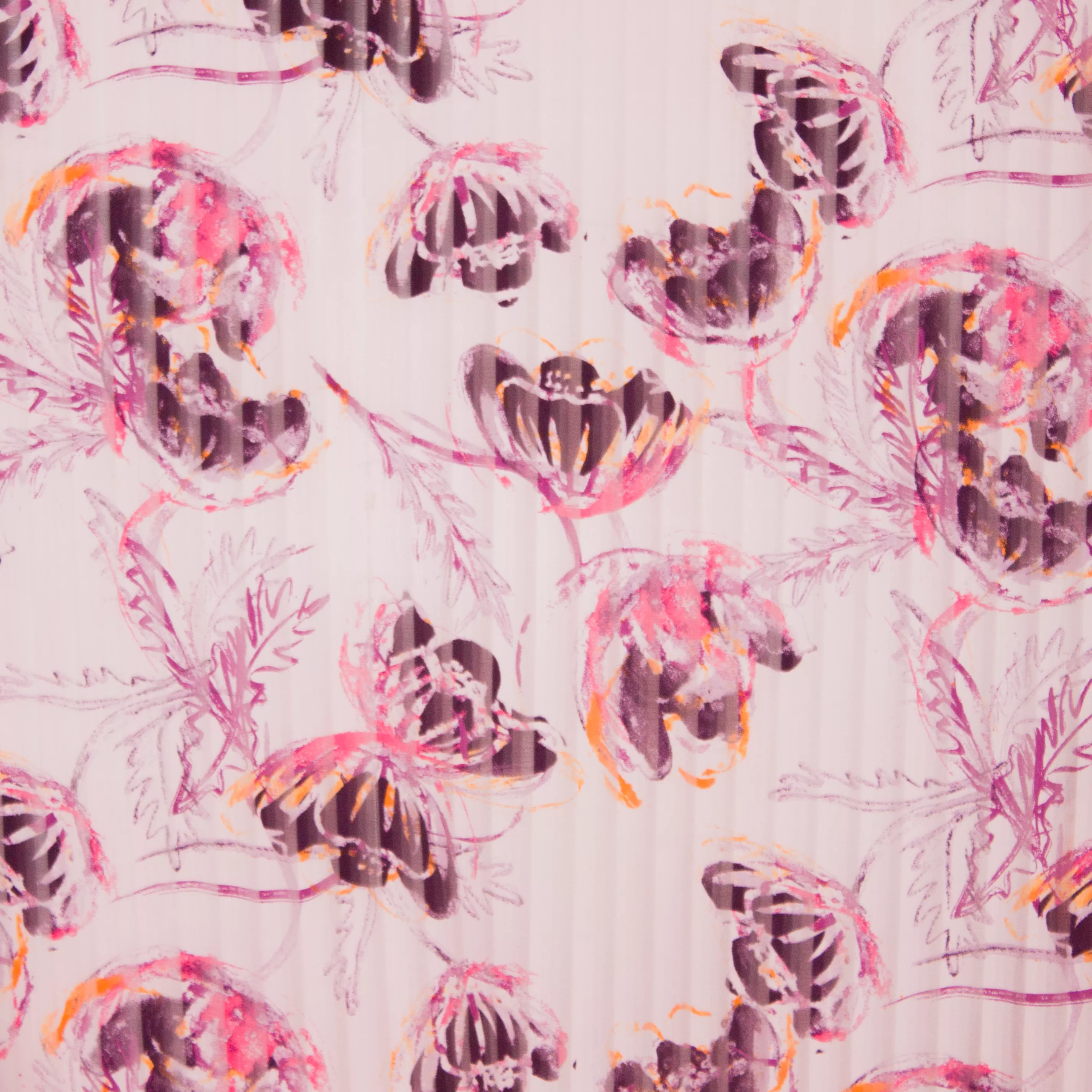 Gestreepte polyester voile van Milliblu's