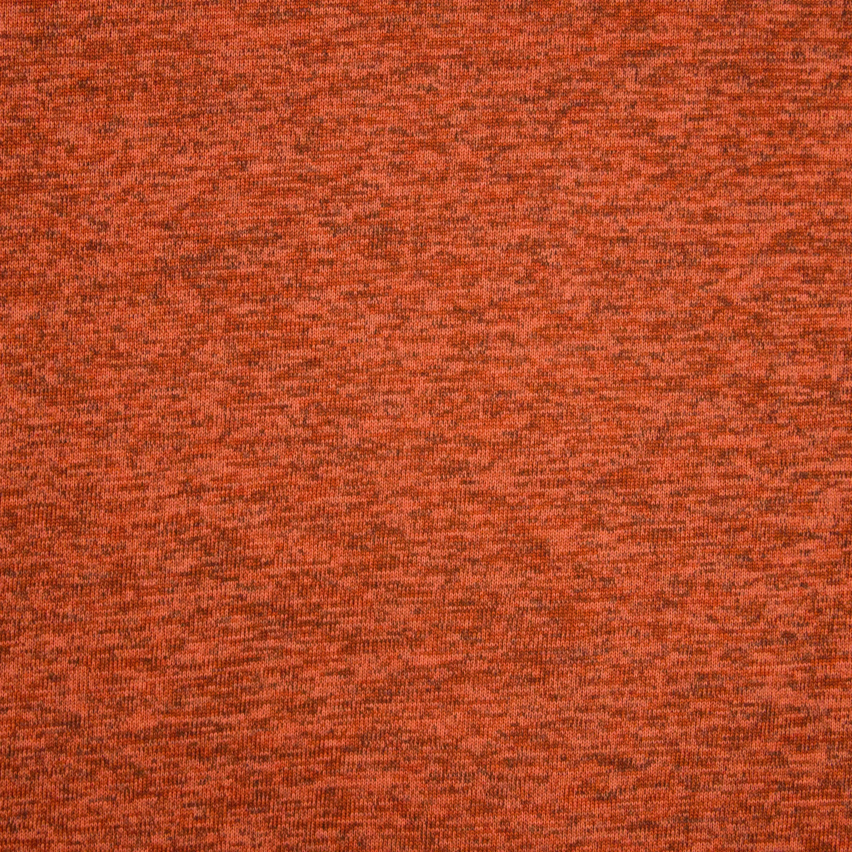 Oranje/zalmkleurige brei met gebrushte achterkant