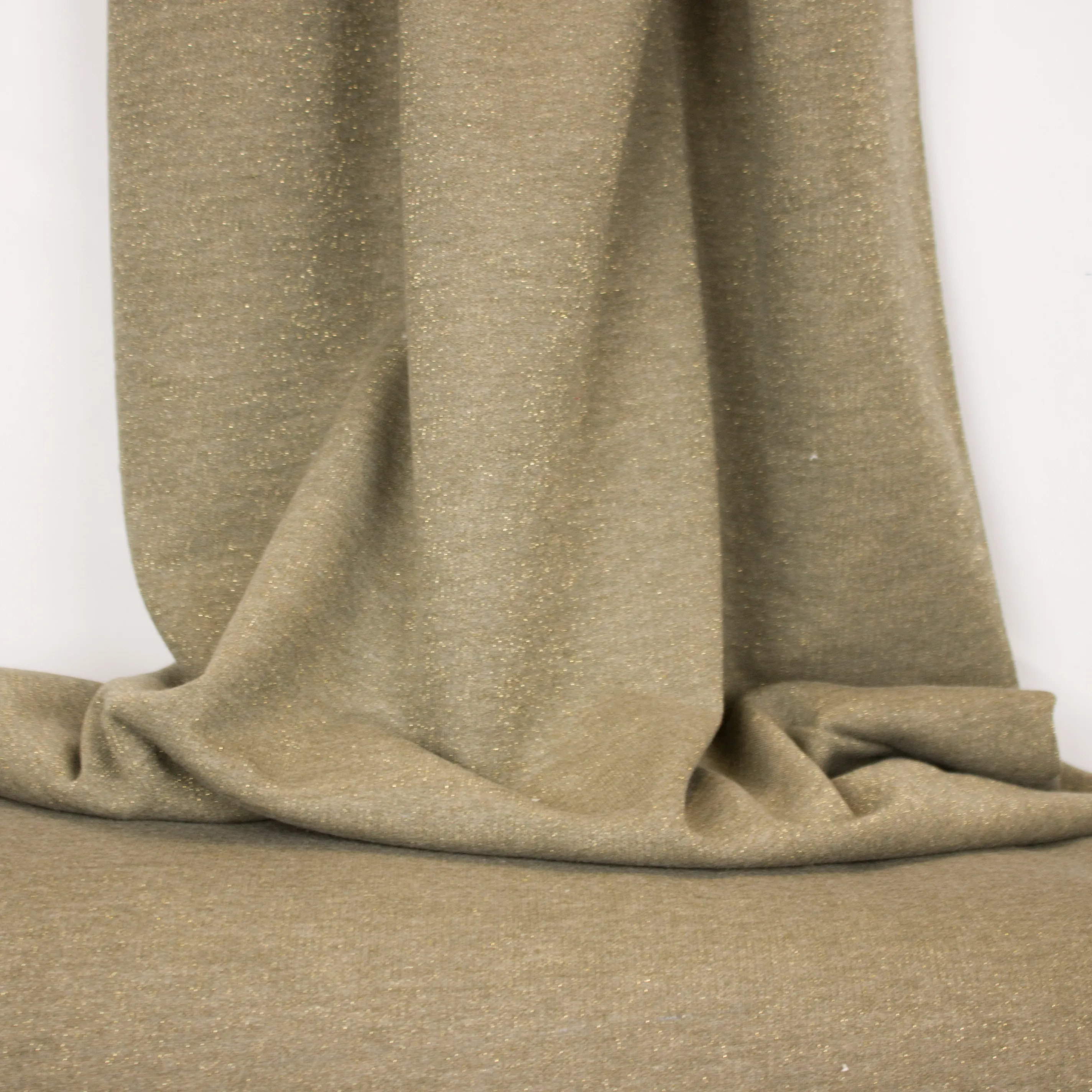 Metallic stretch french terry met glitters van Milliblu's
