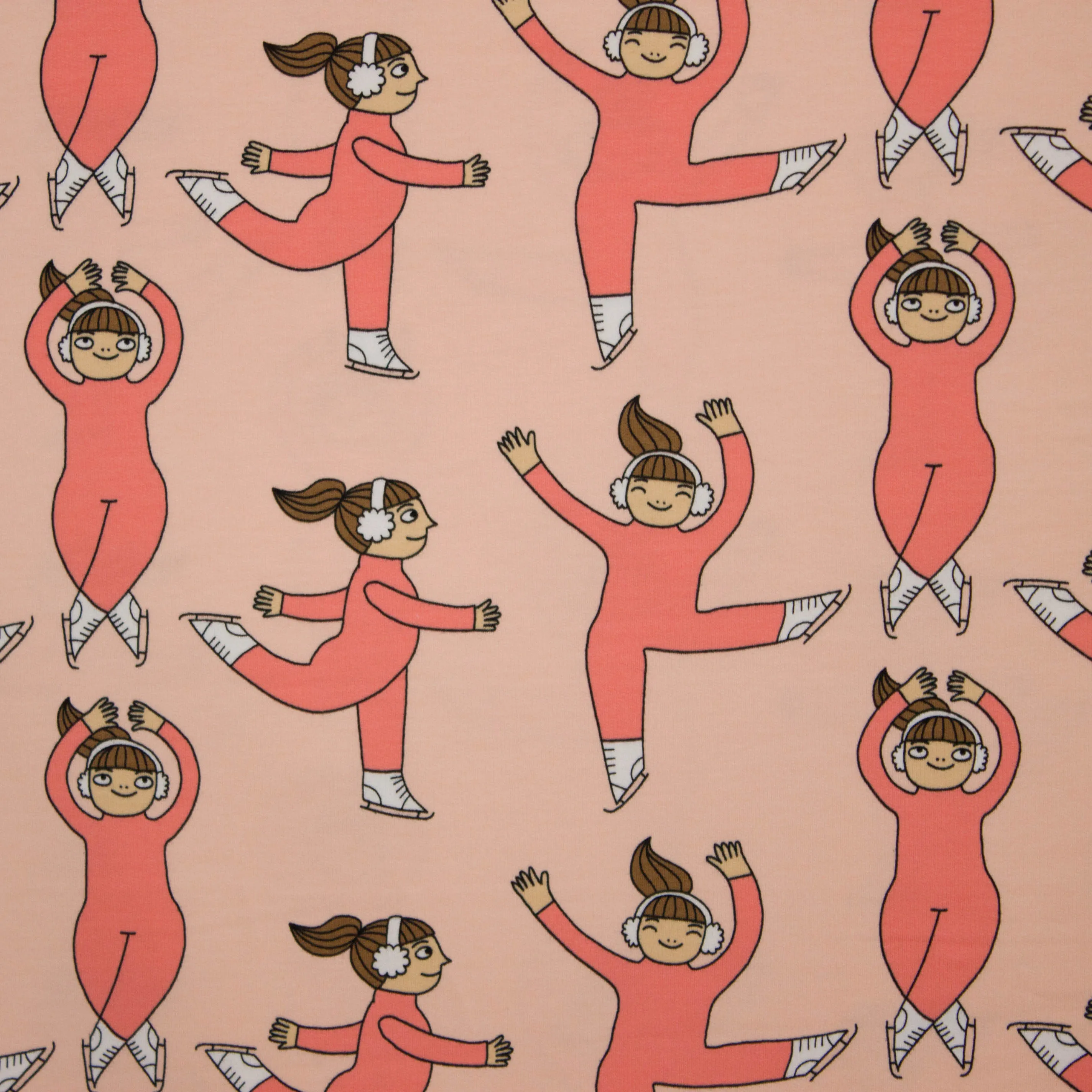 Oranje sweater met dansende meisjes van Eva Mouton
