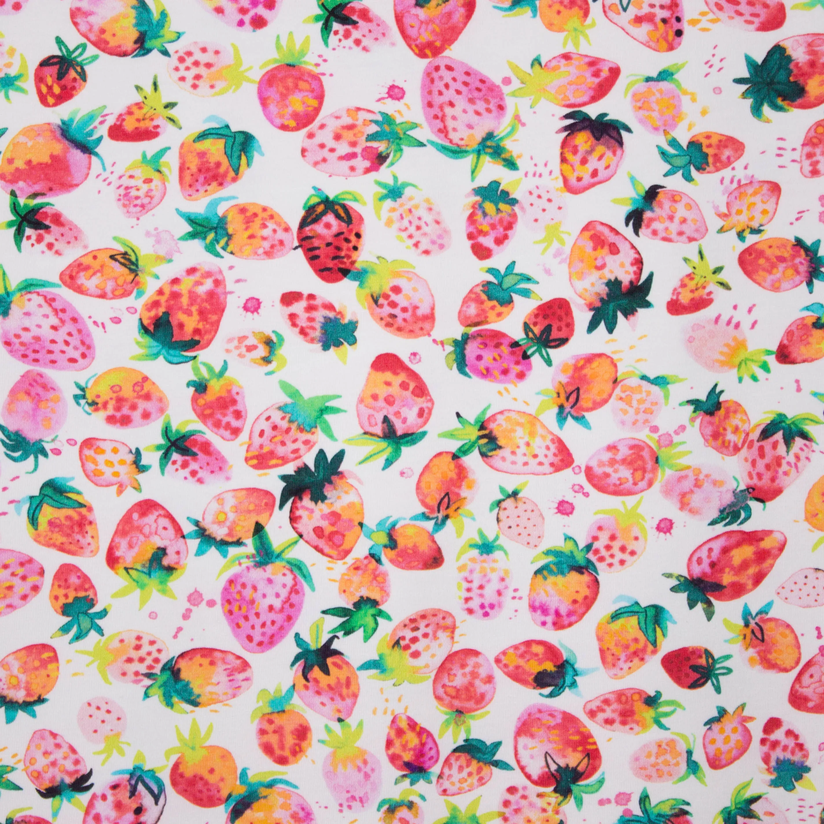 Tricot met aardbeien motief