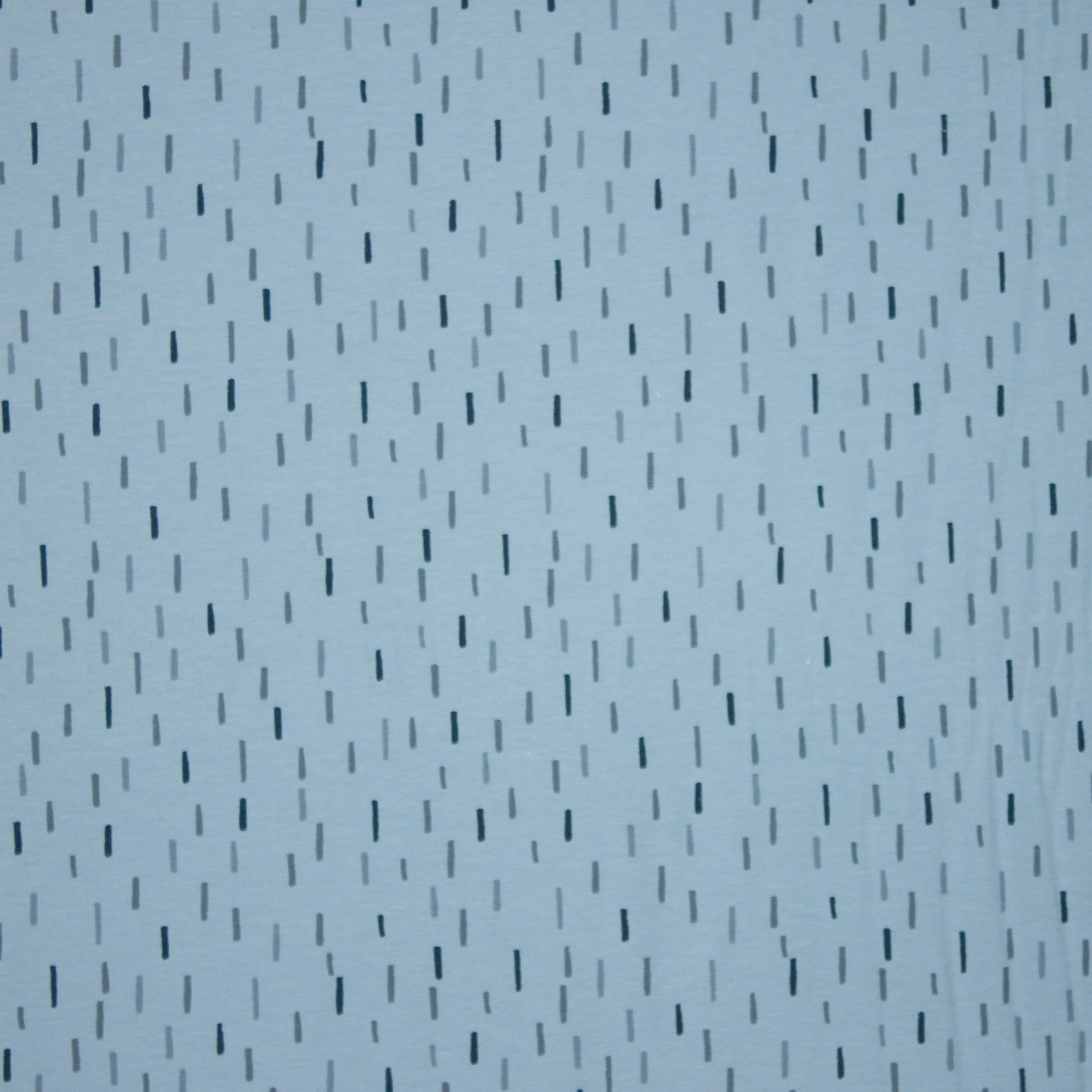 Lichtblauwe tricot met streepjesmotief van Stenzo