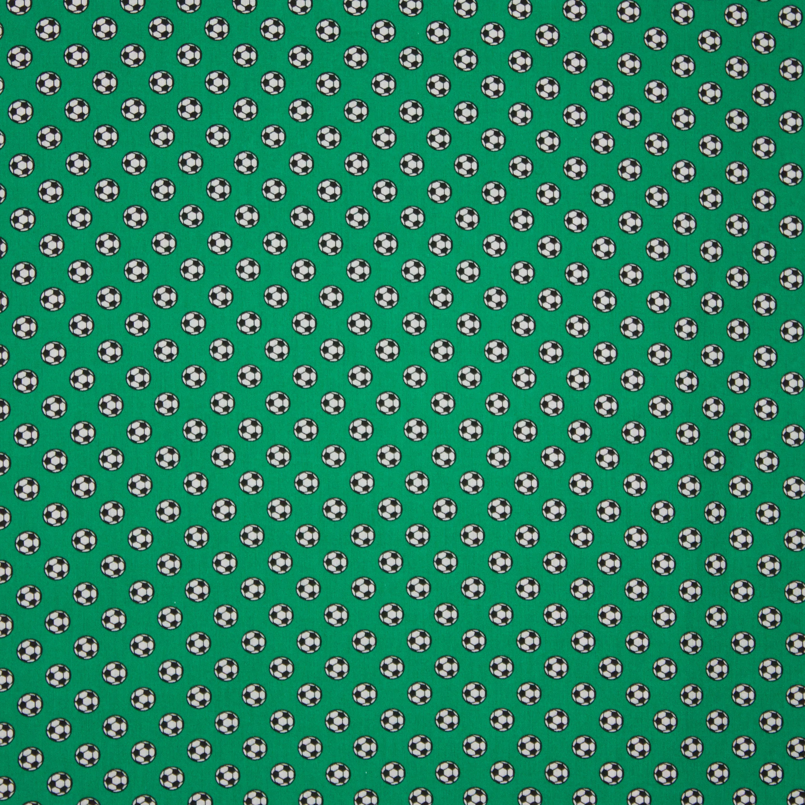 Groene katoen met voetballen