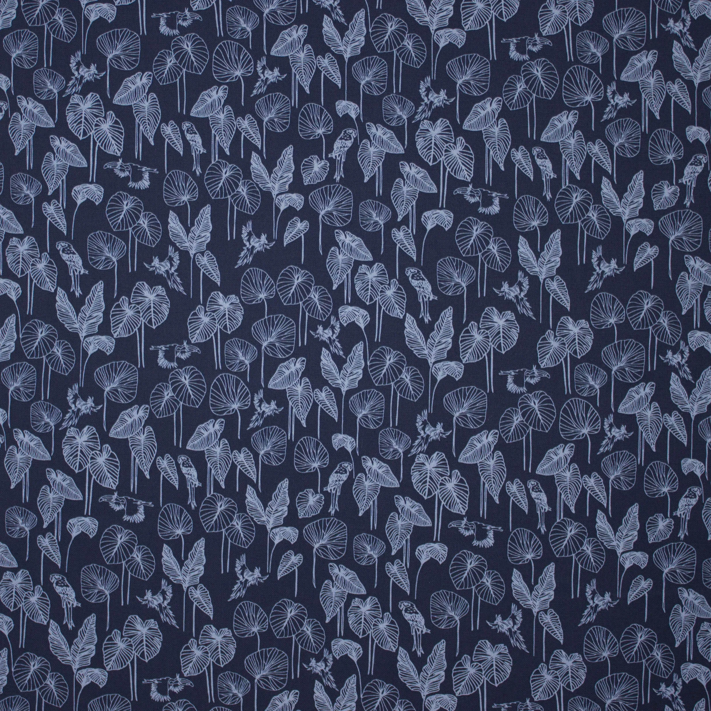 Donkerblauwe canvas met tekeningen