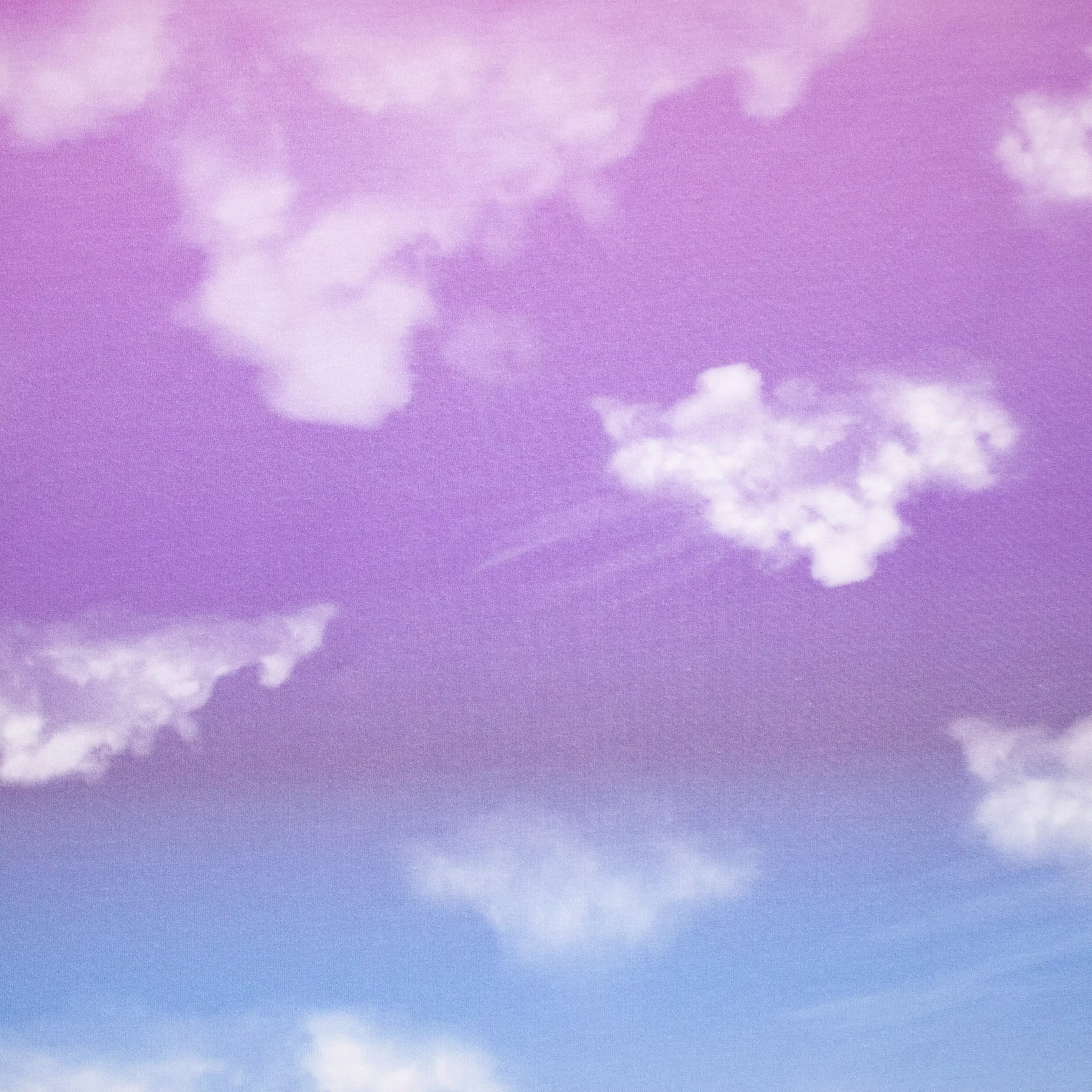 Tricot met wolken lucht print