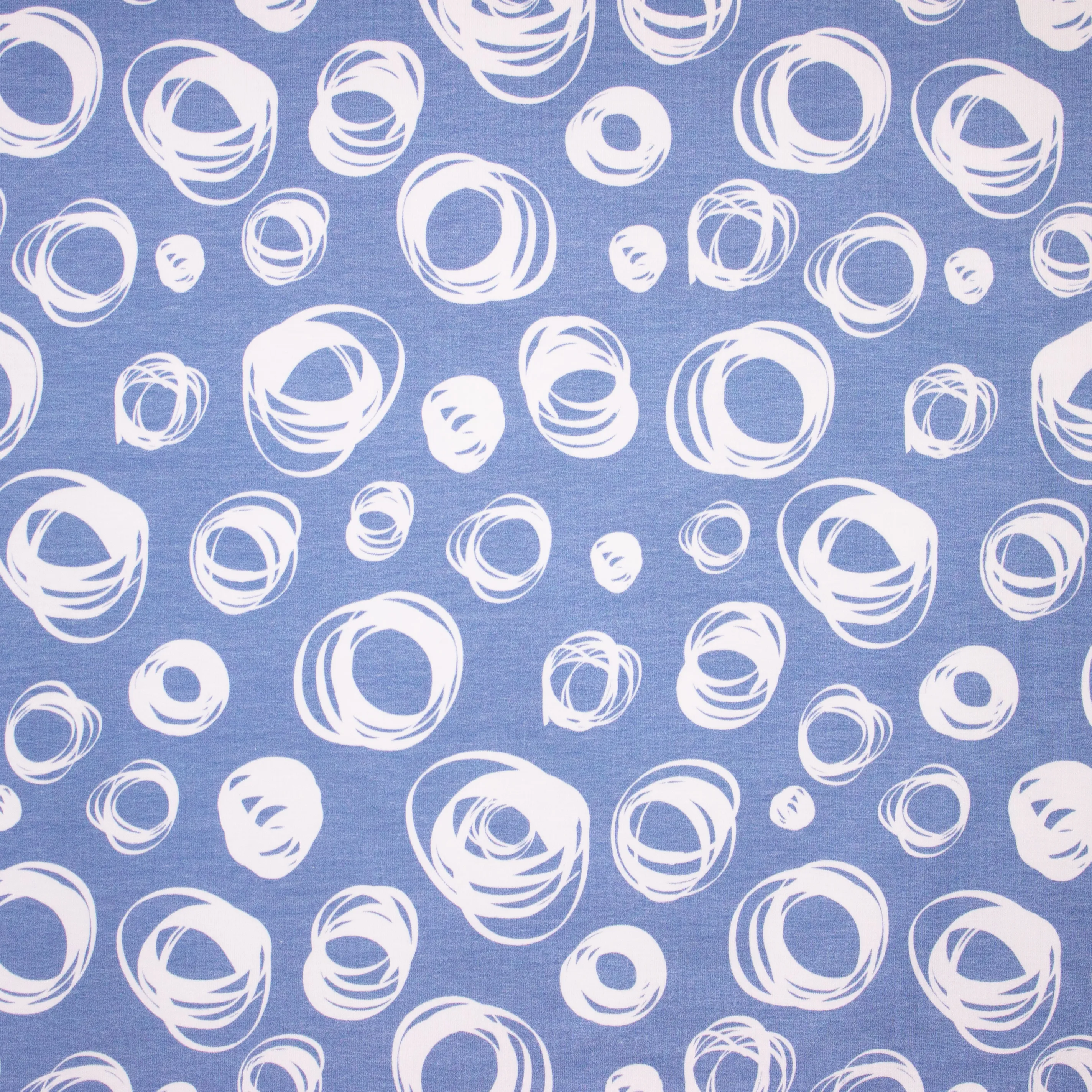 Blauwe Tricot met Cirkels