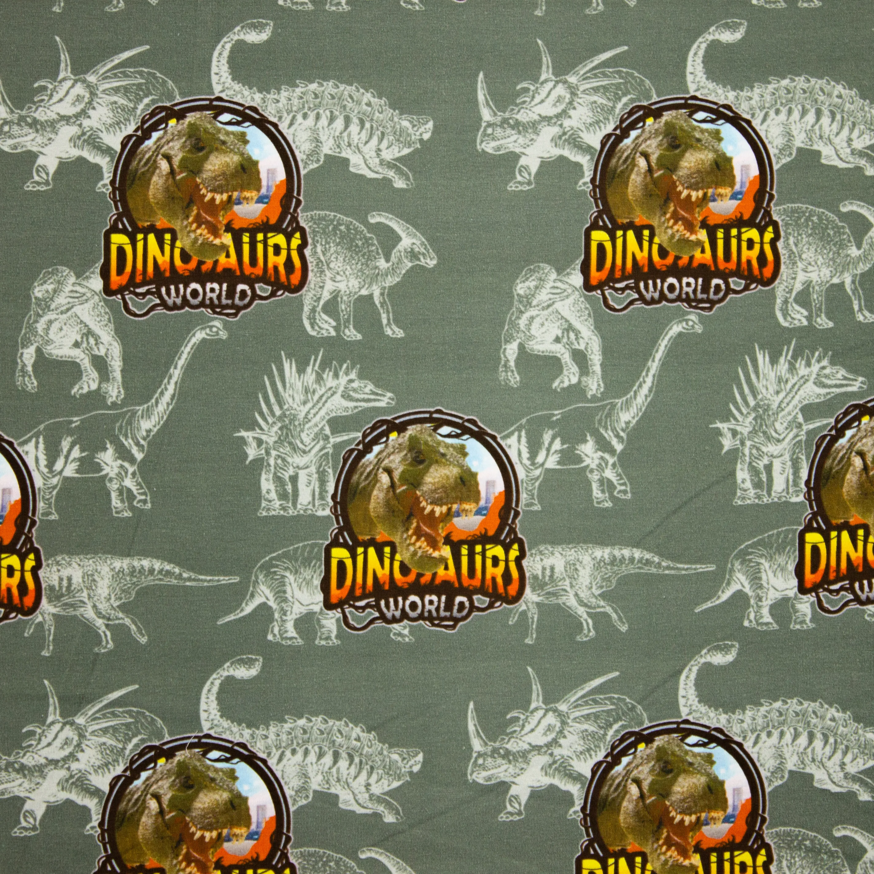 Groene Tricot met Dino's