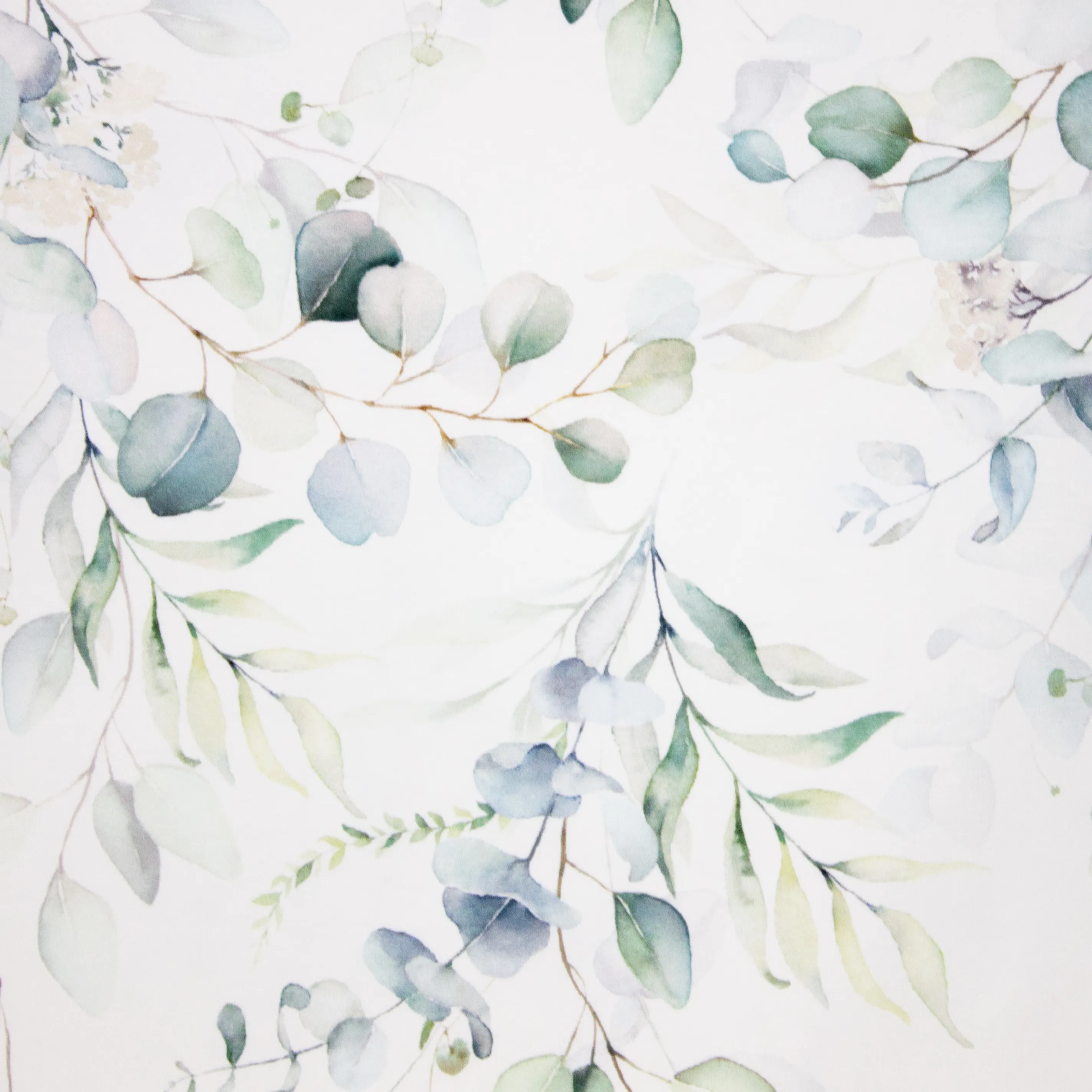 Witte French Terry met Bloemen
