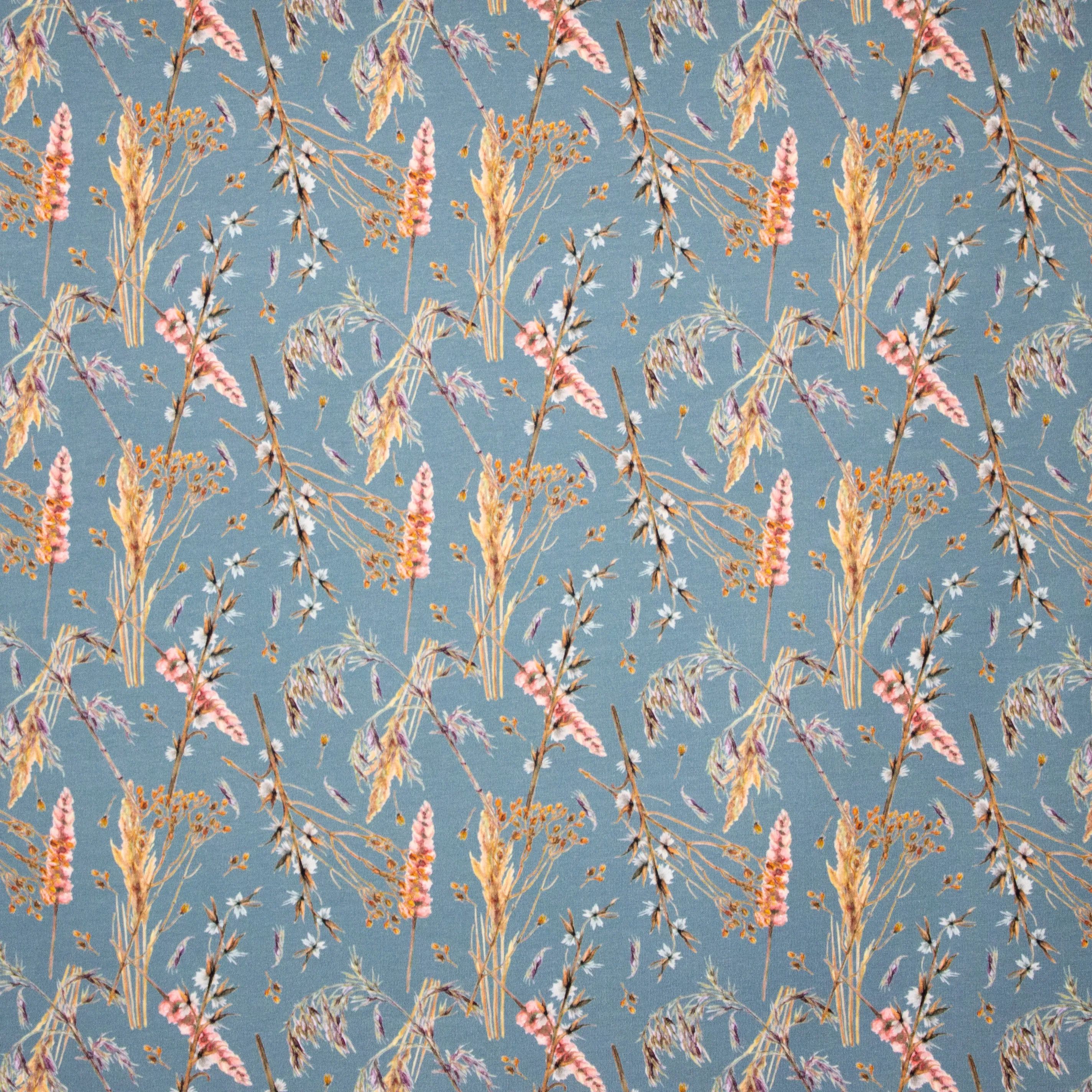 Blauwe Tricot met Oeverplanten