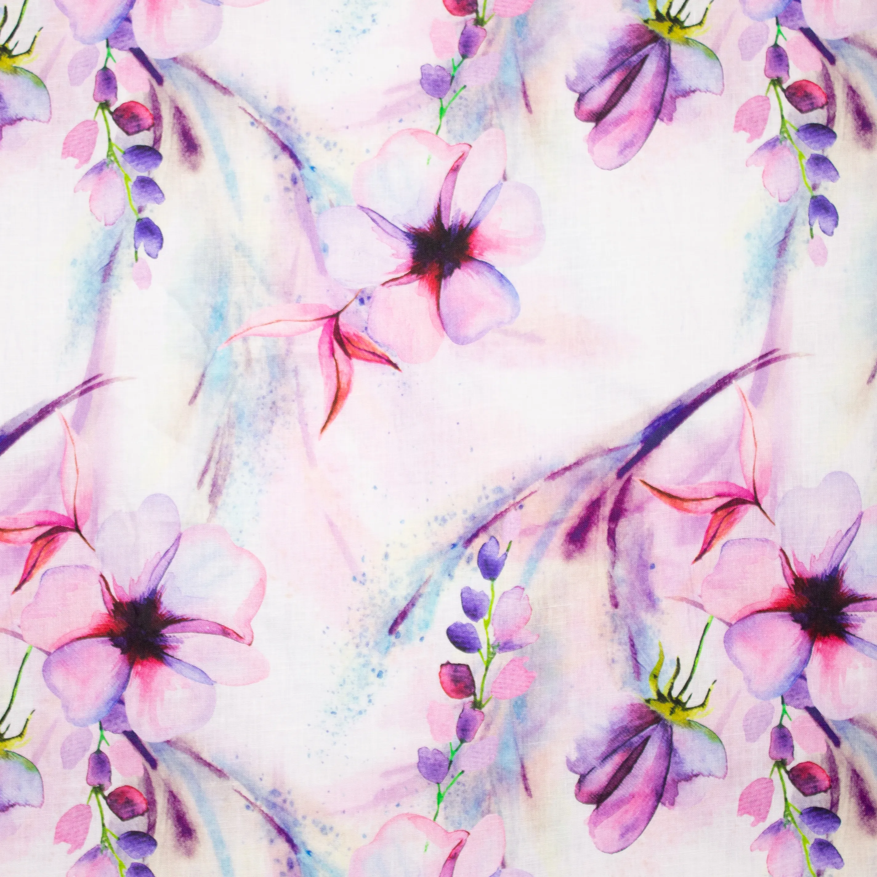 Linnen met Fuchsia Bloemen