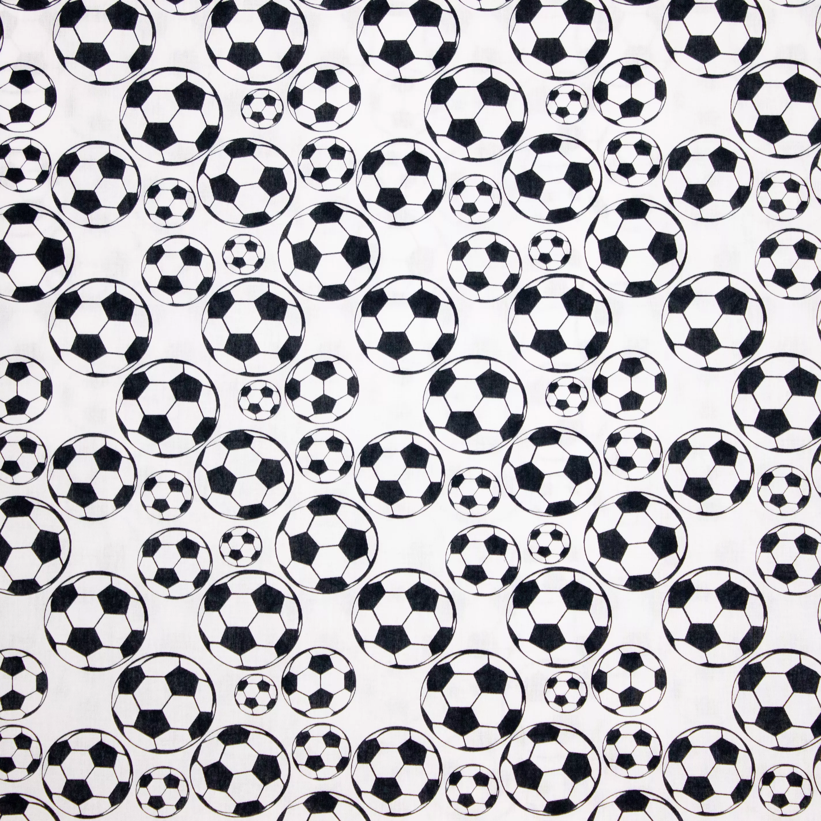 Witte Katoen met Voetballen