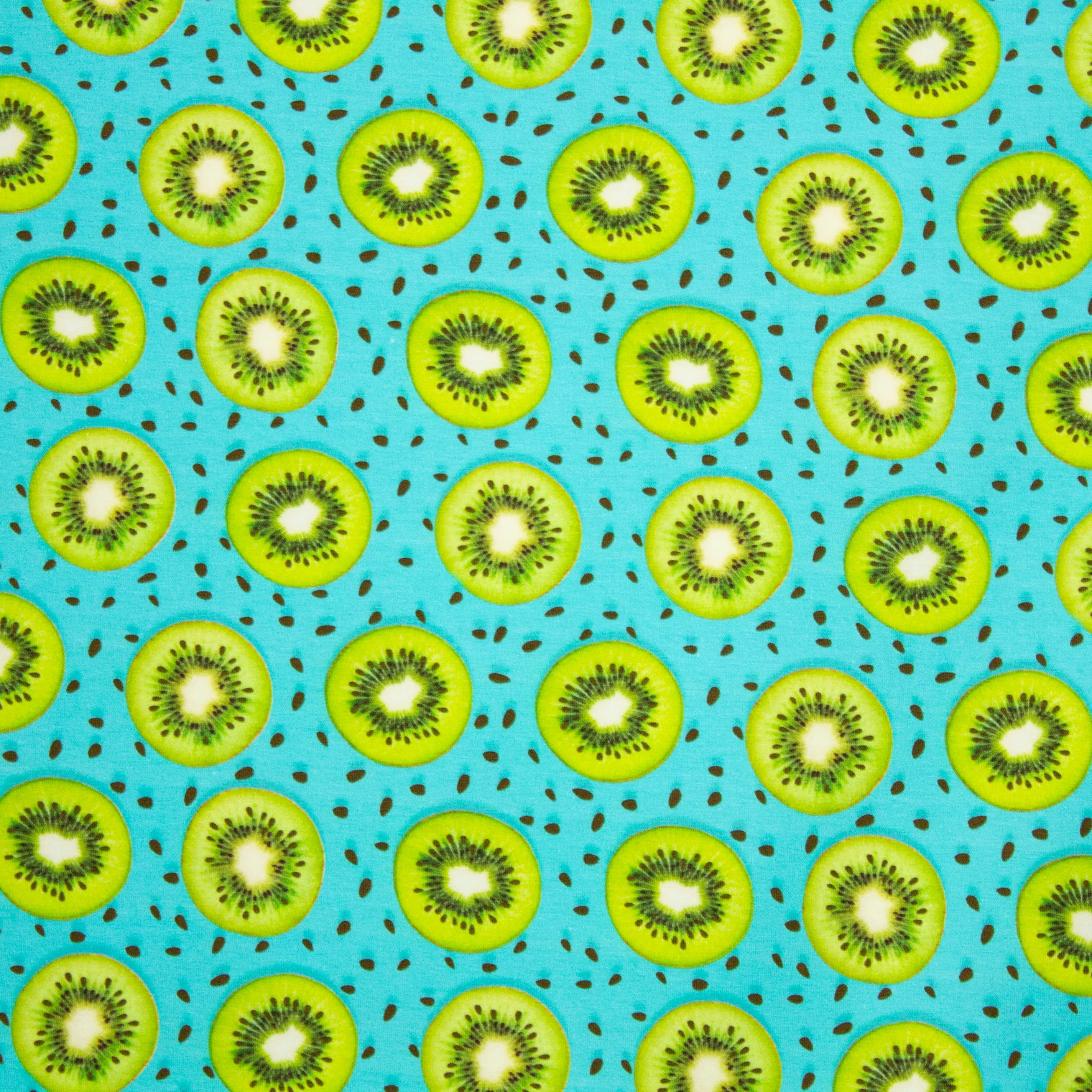 Blauwe Tricot met Kiwi