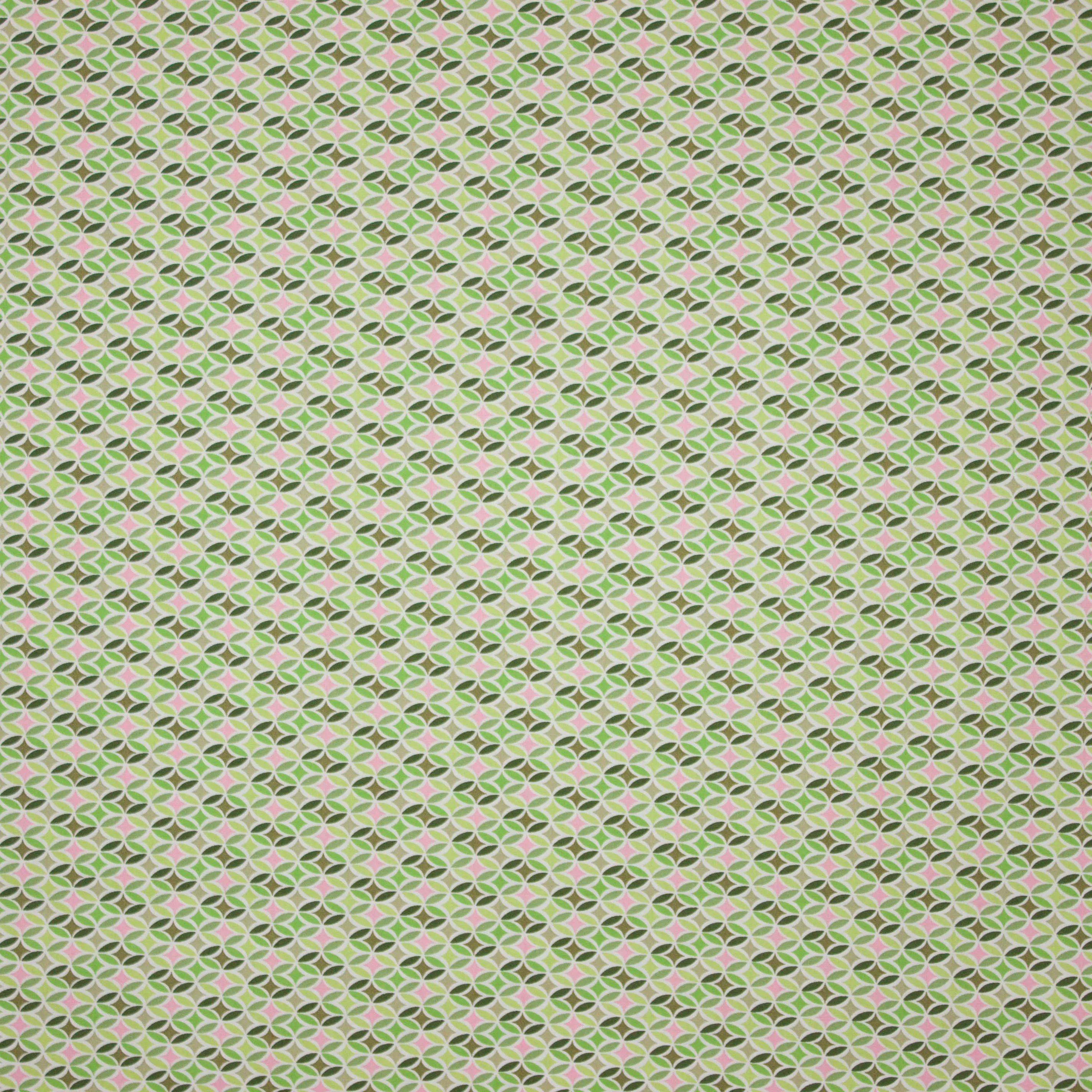 Limoen katoentje met retro print