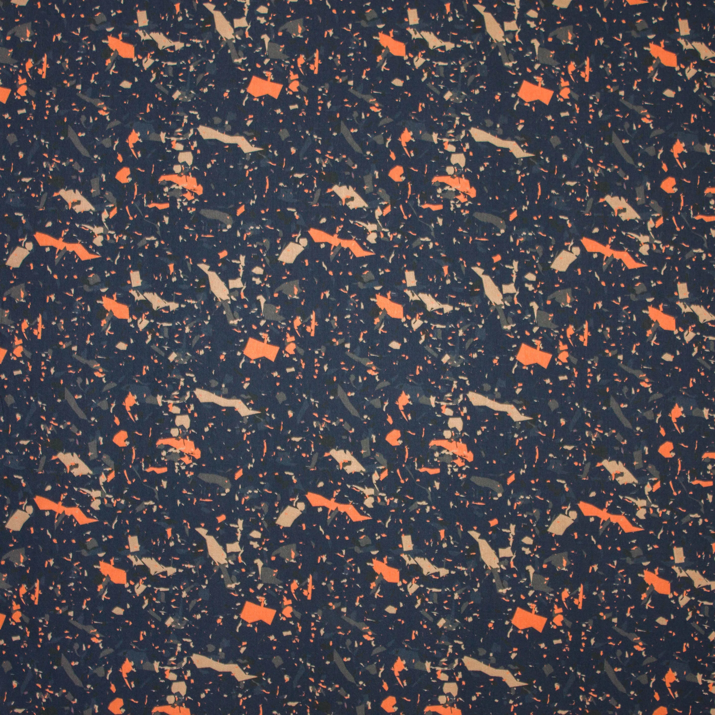 Viscose 'Terrazzo Charcoal' van 'Mind The Maker'