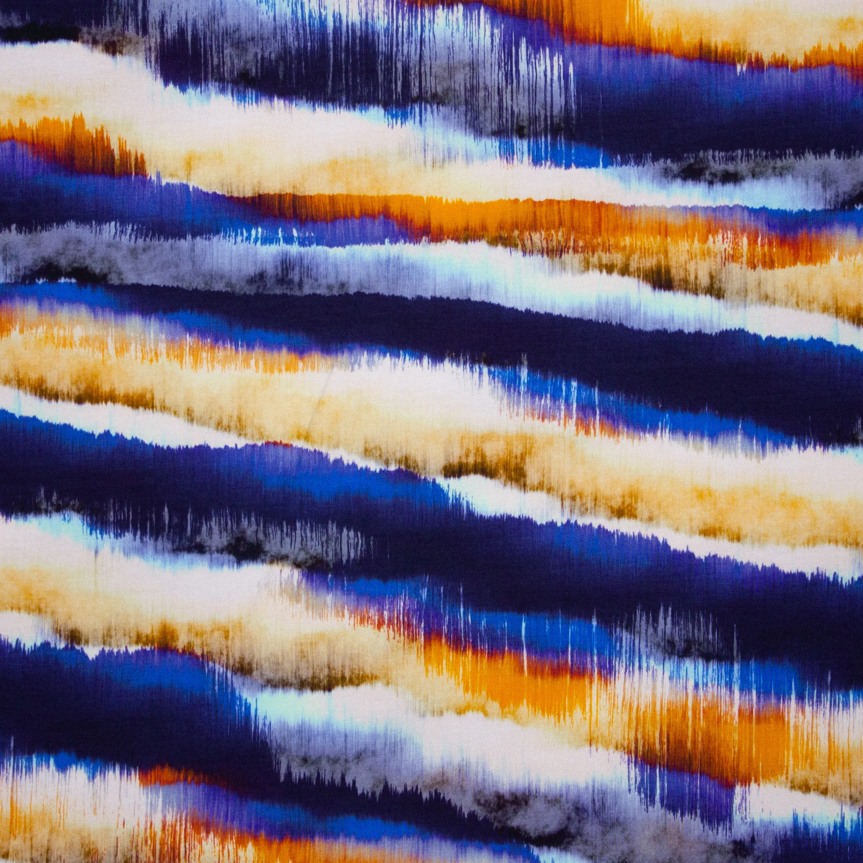 Aquarel gestreepte viscose tricot